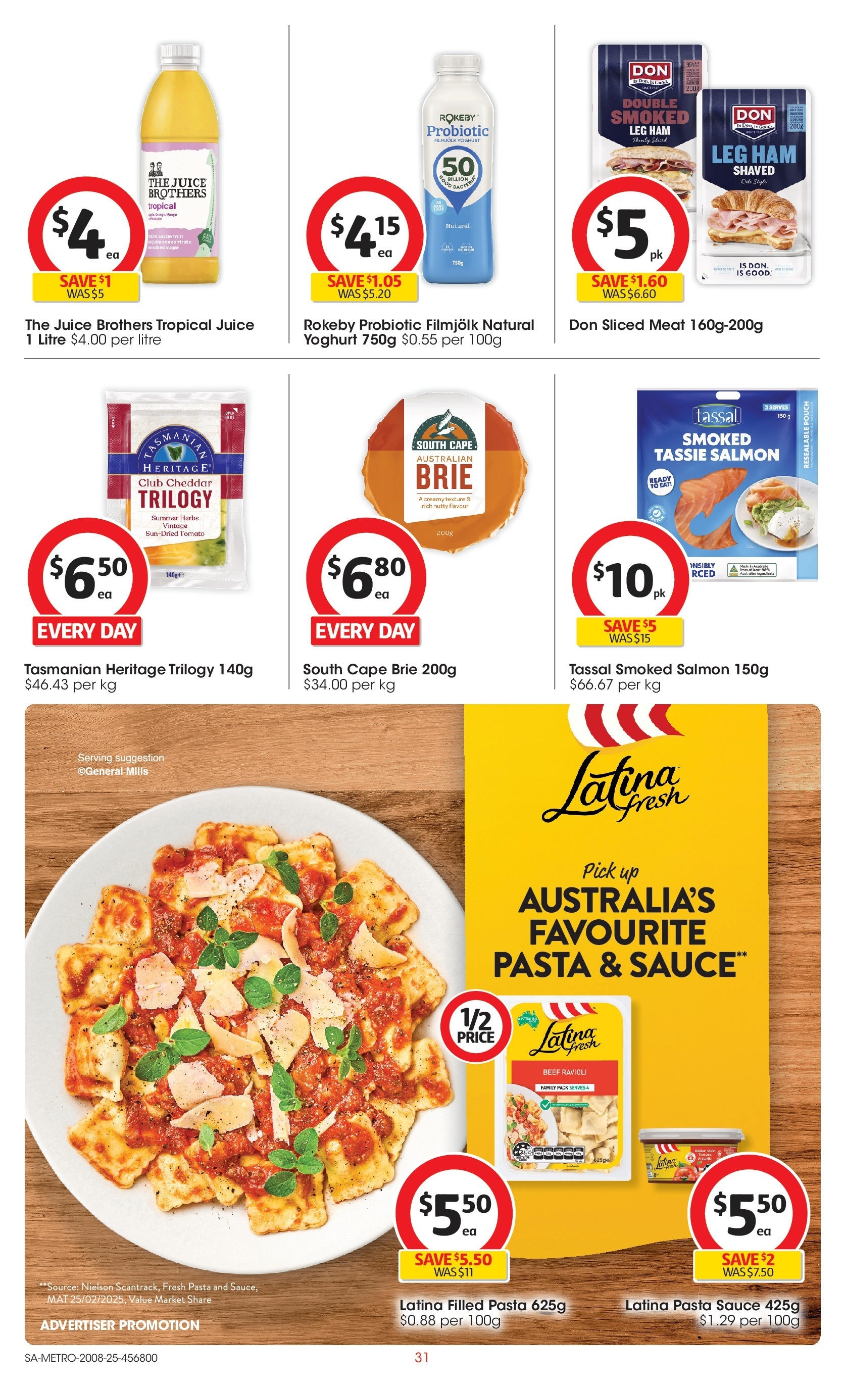 Coles catalogue from 20/08/2025 > Big discounts | Page: 31 | Products: Ham, Beef, Salmon, Sauce Coles catalogue valid from 20/08/2025 > Online Australia | Page: 31 | Products: Ham, Beef, Salmon, Sauce