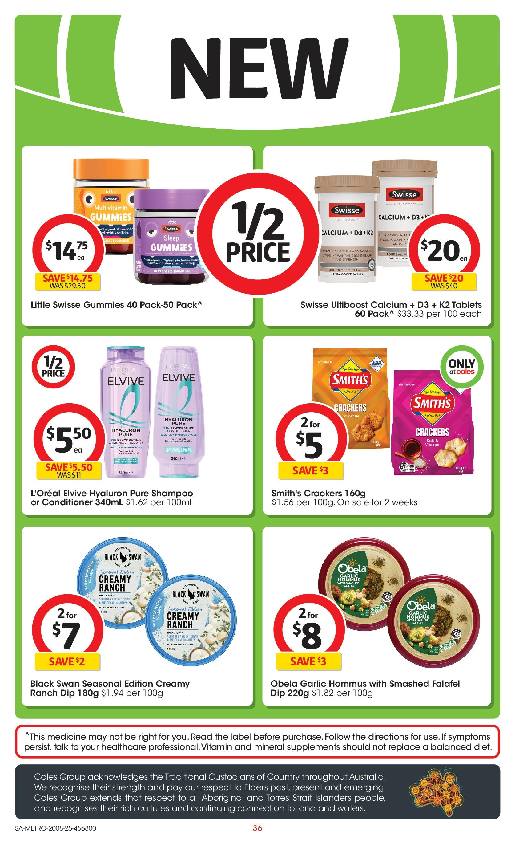 Coles catalogue from 20/08/2025 > Big discounts | Page: 36 | Products: Yoghurt, Multivitamin, Tablets, Vitamin Coles catalogue valid from 20/08/2025 > Online Australia | Page: 36 | Products: Yoghurt, Multivitamin, Tablets, Vitamin