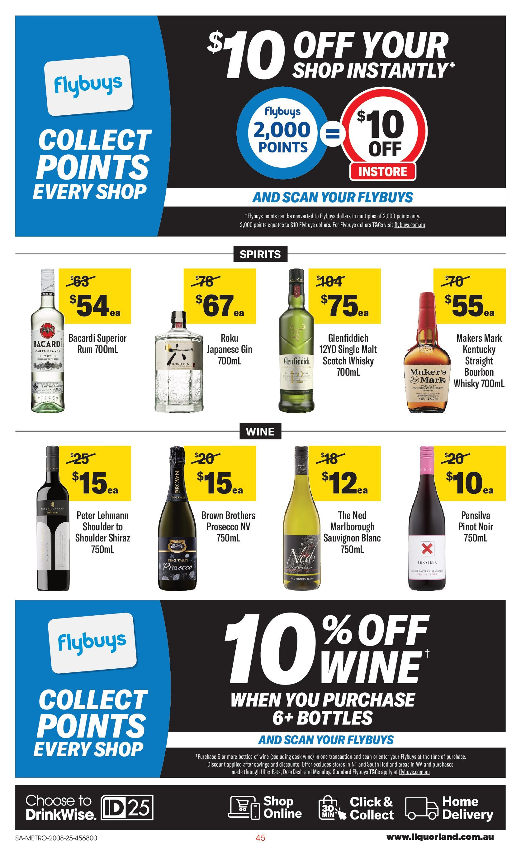 Coles catalogue from 20/08/2025 > Big discounts | Page: 45 | Products: Wine, Bourbon, Rum, Scotch Coles catalogue valid from 20/08/2025 > Online Australia | Page: 45 | Products: Wine, Bourbon, Rum, Scotch