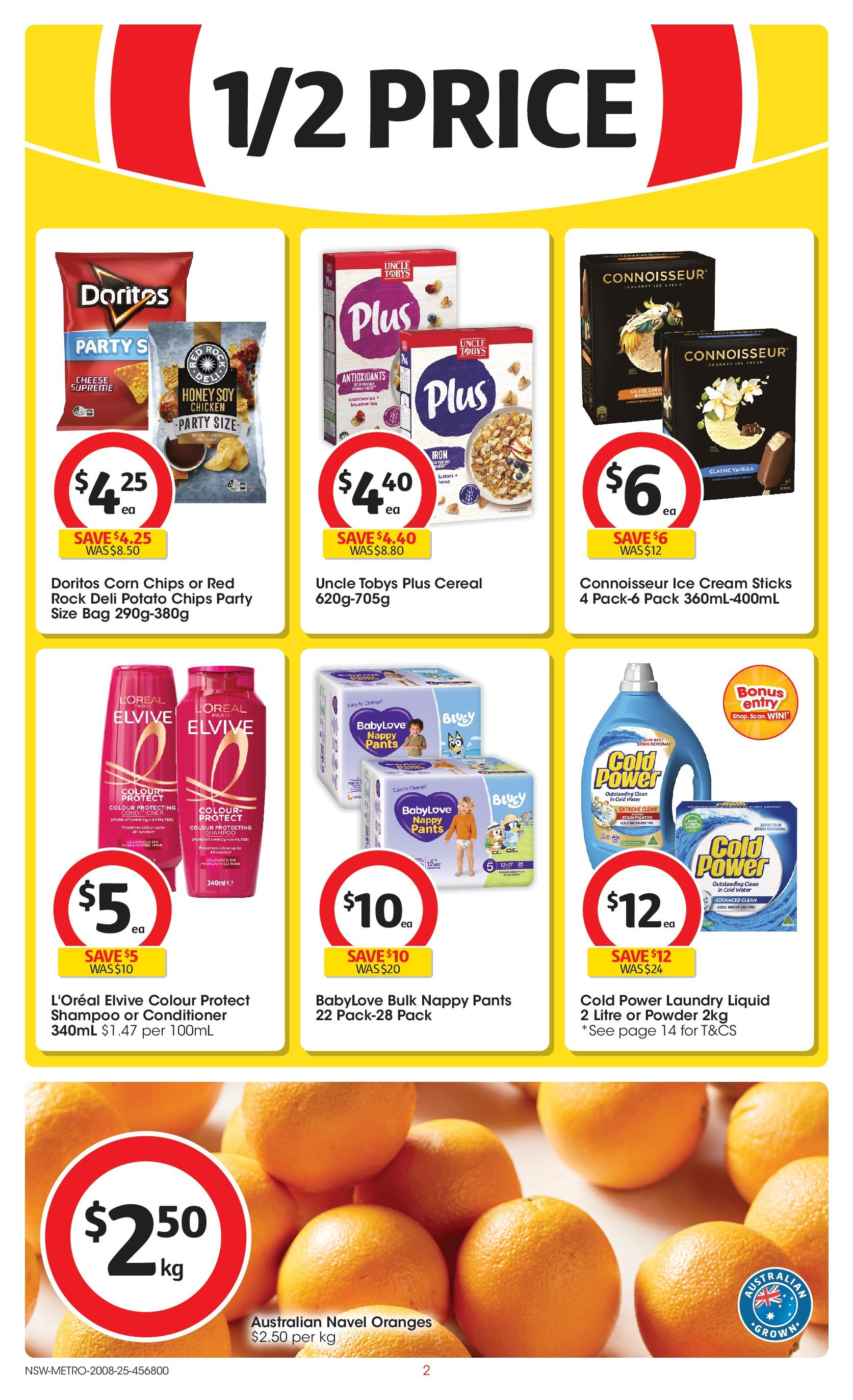 Coles catalogue from 20/08/2025 > Big discounts | Page: 2 | Products: Chicken, Chips, Blueberries, Bag Coles catalogue valid from 20/08/2025 > Online Australia | Page: 2 | Products: Chicken, Chips, Blueberries, Bag