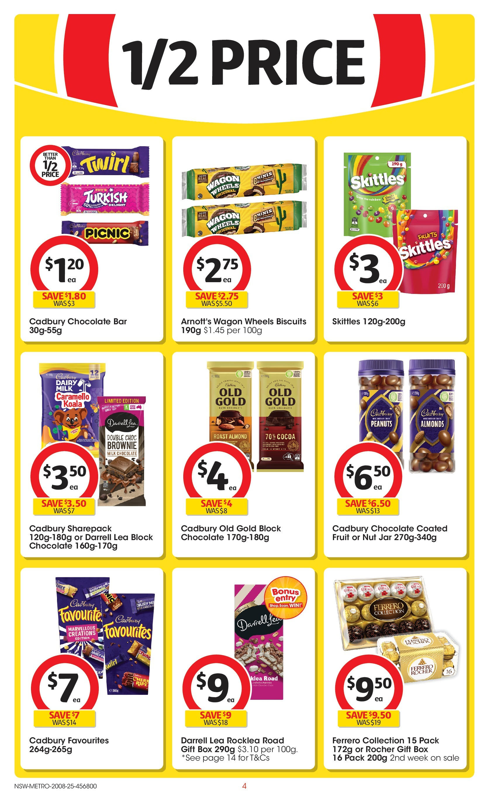 Coles catalogue from 20/08/2025 > Big discounts | Page: 4 | Products: Cocoa, Dairy, Biscuits, Fruits Coles catalogue valid from 20/08/2025 > Online Australia | Page: 4 | Products: Cocoa, Dairy, Biscuits, Fruits