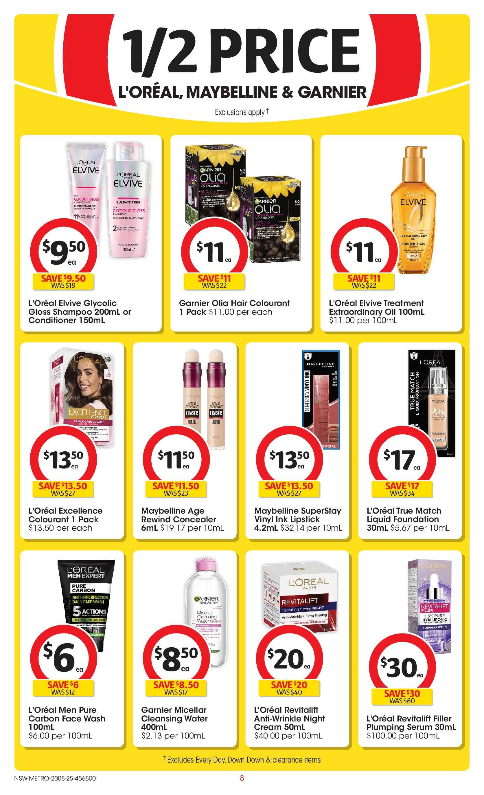 Coles catalogue from 20/08/2025 > Big discounts | Page: 8 | Products: Shampoo, Oil, Water, Hair serum Coles catalogue valid from 20/08/2025 > Online Australia | Page: 8 | Products: Shampoo, Oil, Water, Hair serum