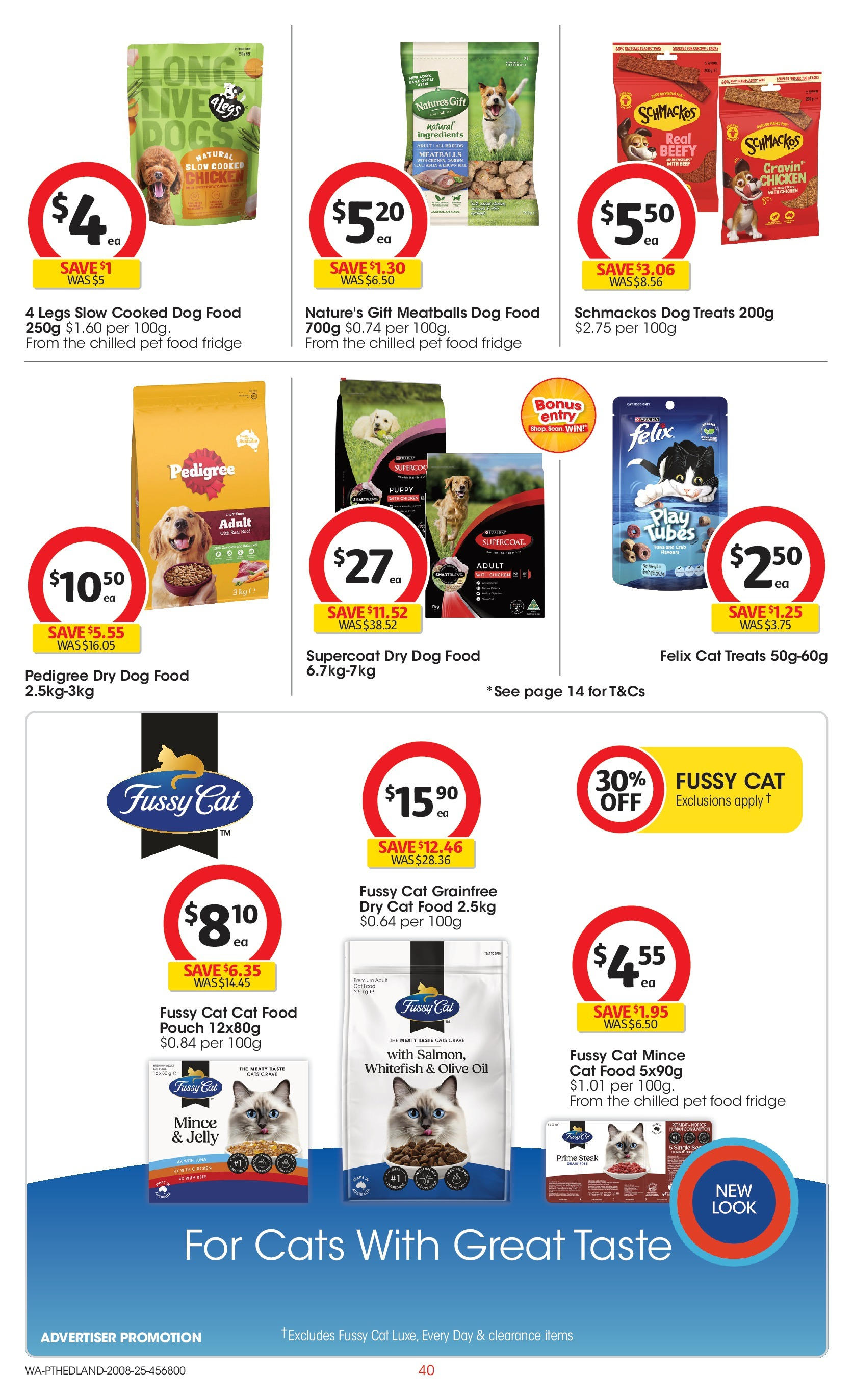 ﻿﻿Coles catalogue valid from 20/08/2025 > Online Australia | Page: 40 | Products: Beef, Dog food, Tuna, Weight