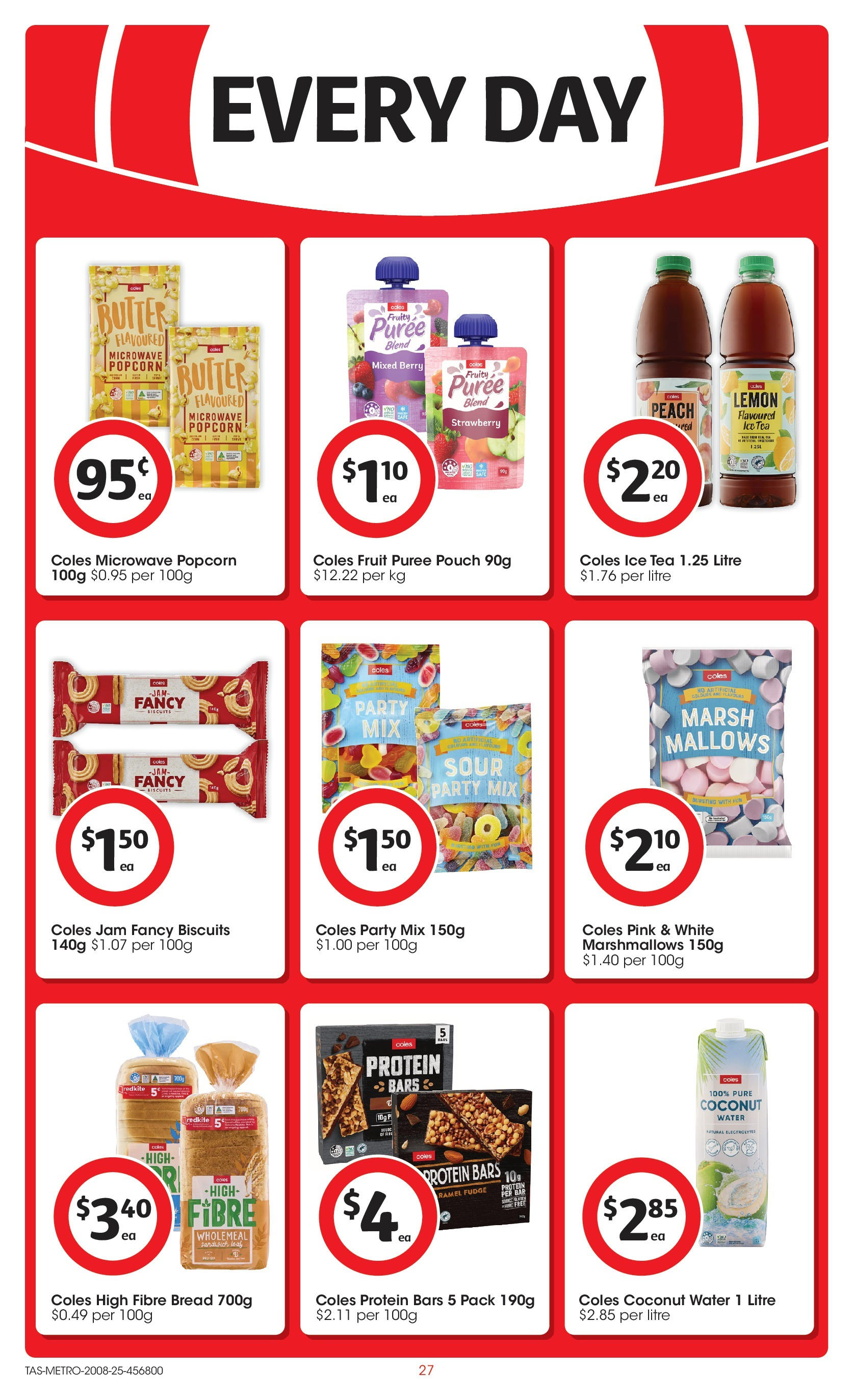 ﻿﻿Coles catalogue valid from 20/08/2025 > Online Australia | Page: 27 | Products: Popcorn, Water, Lemon, Microwave
