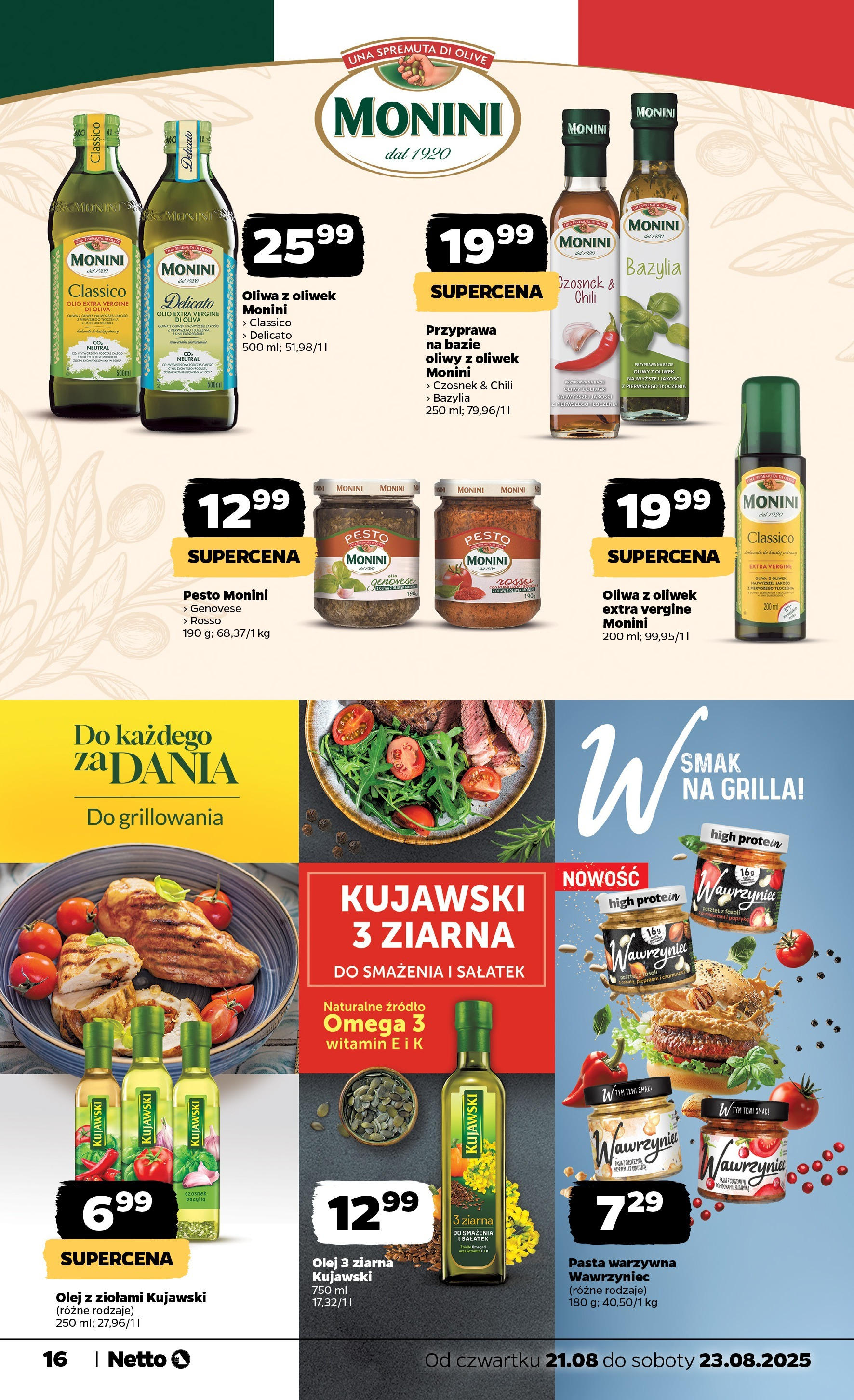 Netto gazetka - Spożywcza od 21.08.2025 - Aktualne promocje | Strona: 16 | Produkty: Czosnek, Pasta warzywna, Pesto, Papryka