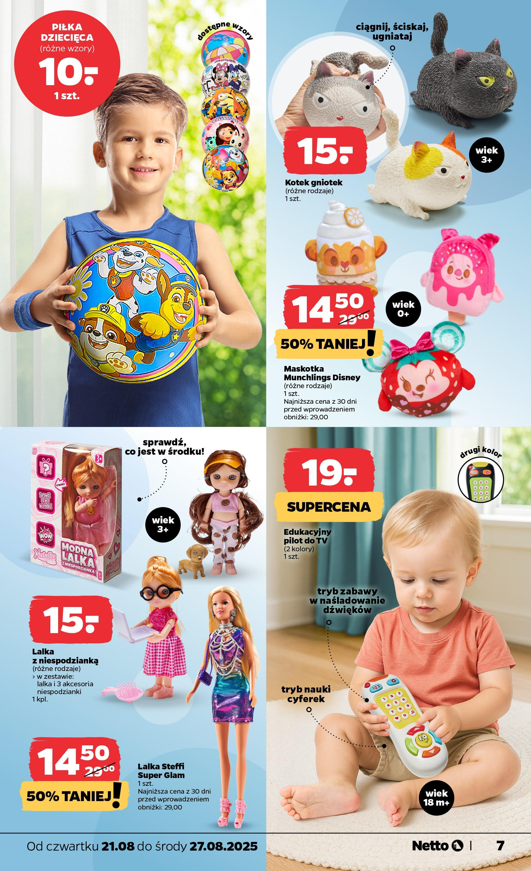Netto gazetka - Spożywcza od 21.08.2025 - Aktualne promocje | Strona: 25 | Produkty: Lalka