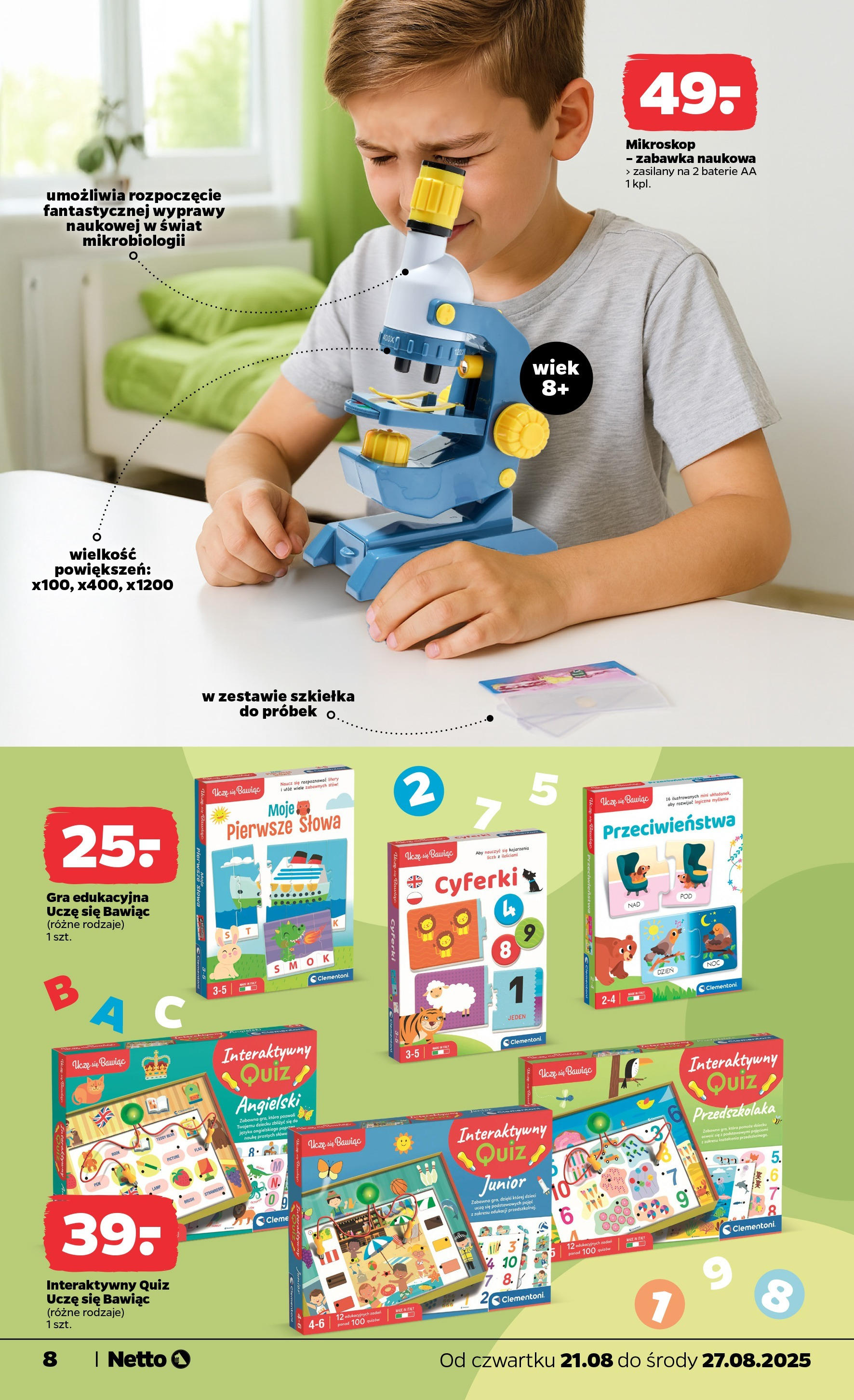 Netto gazetka - Spożywcza od 21.08.2025 - Aktualne promocje | Strona: 26 | Produkty: Gra, Baterie