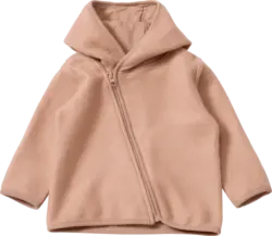 ALANA Fleecejacke mit Kapuze, braun, Gr. 74/80