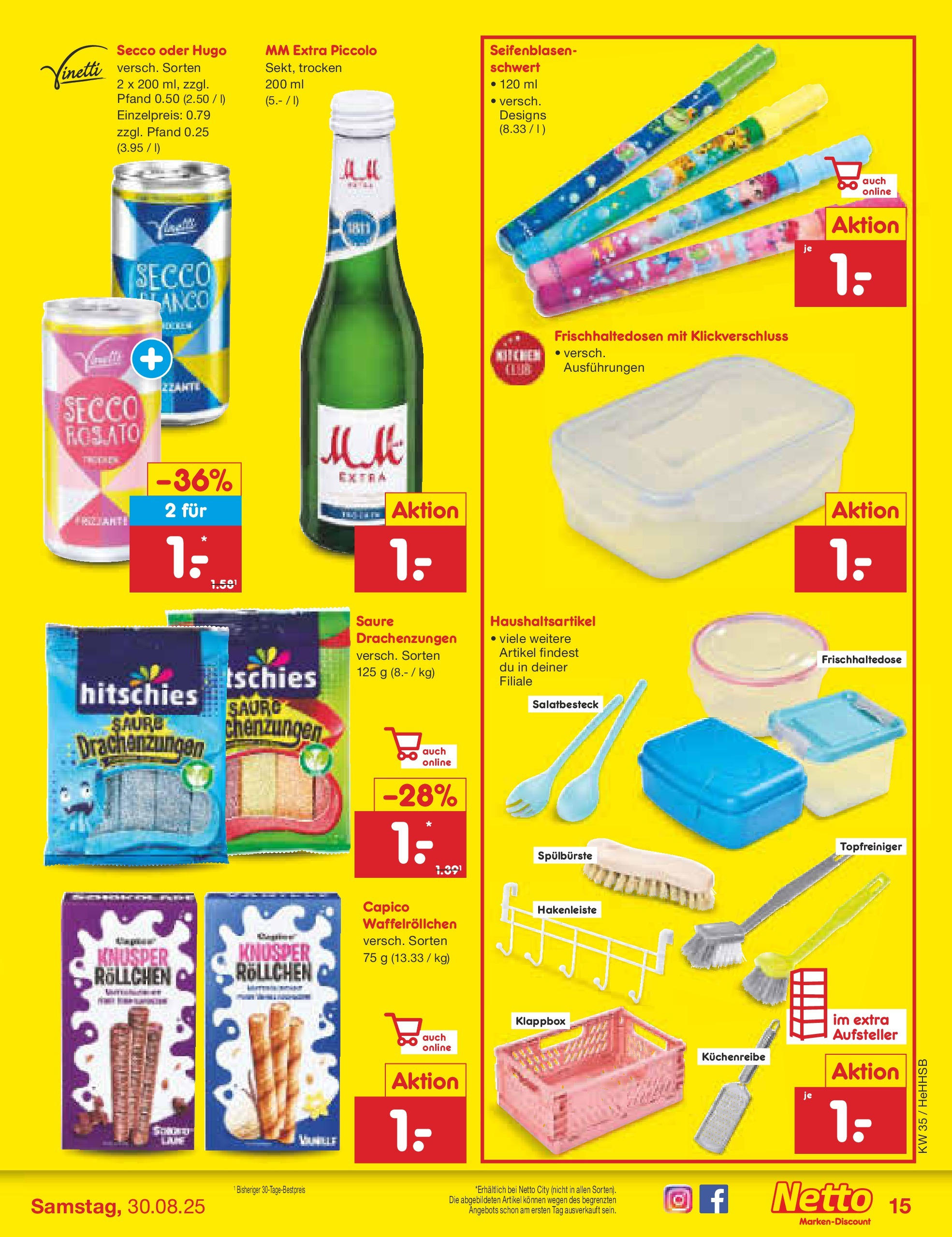 Netto Marken-Discount prospekt Hamburg	 (ab 24.08.2025) » Angebote | Seite: 21 | Produkte: Hakenleiste, Hugo