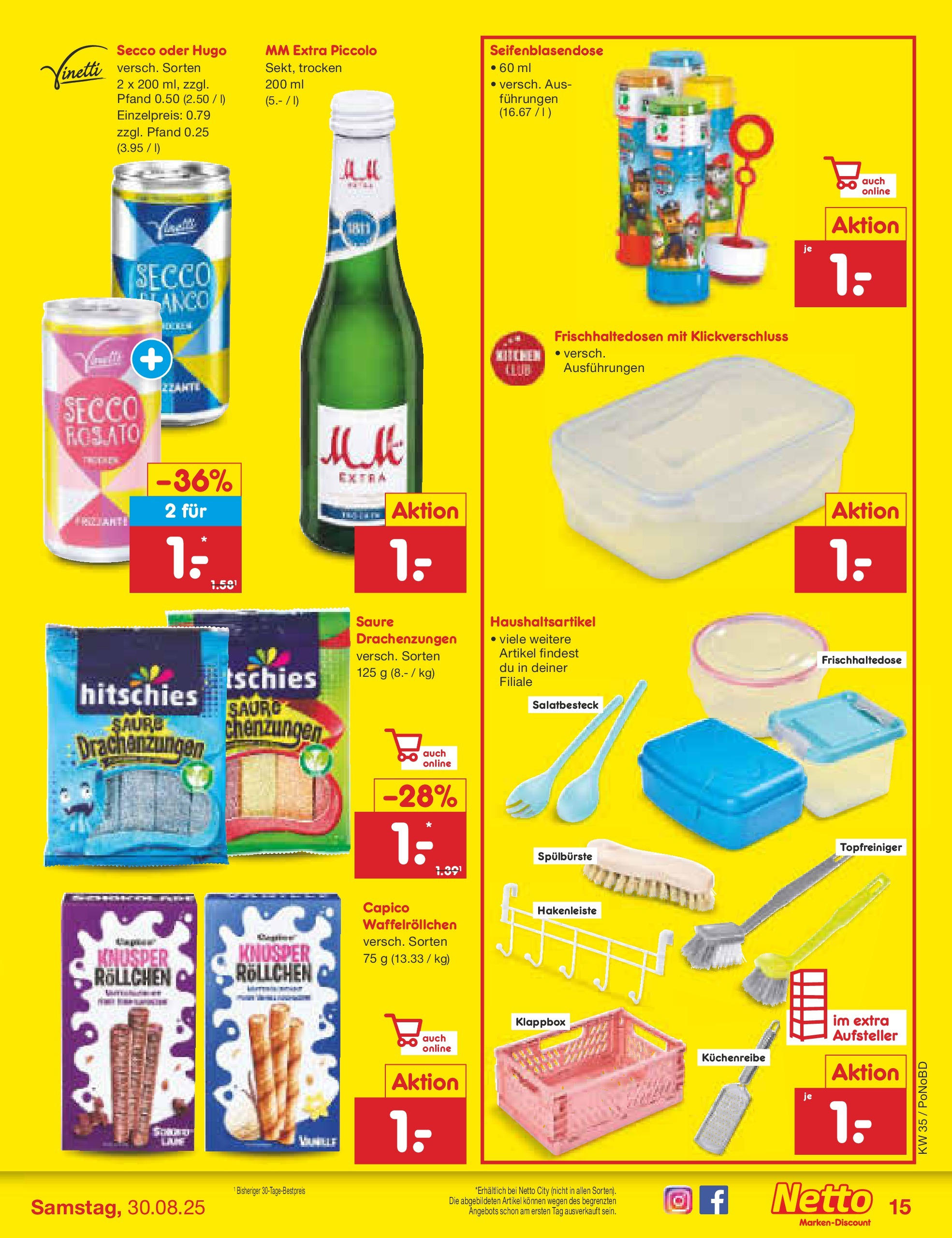 Netto Marken-Discount prospekt Selb	 (ab 24.08.2025) » Angebote | Seite: 19 | Produkte: Hakenleiste, Hugo