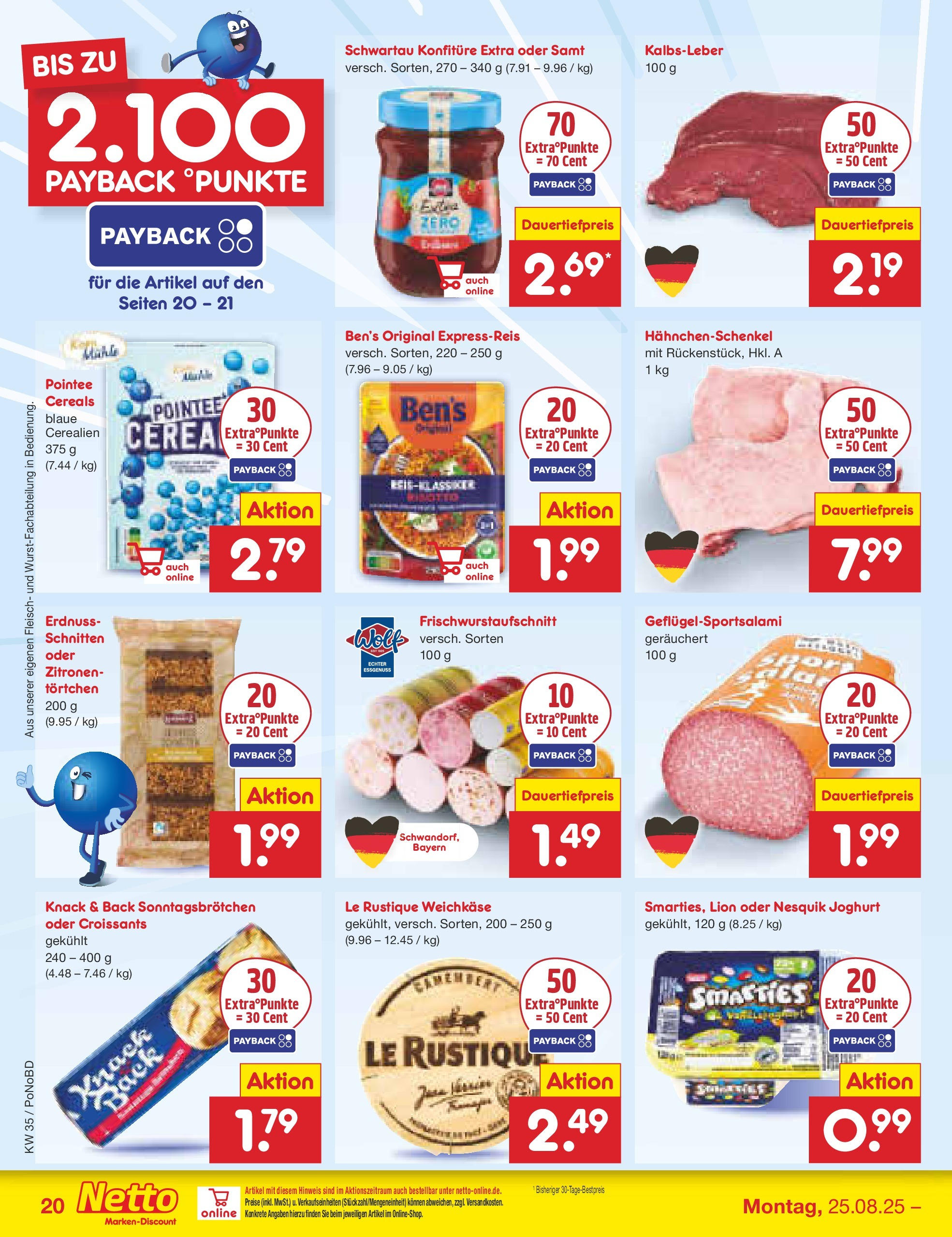 Netto Marken-Discount prospekt Selb	 (ab 24.08.2025) » Angebote | Seite: 26 | Produkte: Nesquik, Joghurt, Fleisch, Zitronen