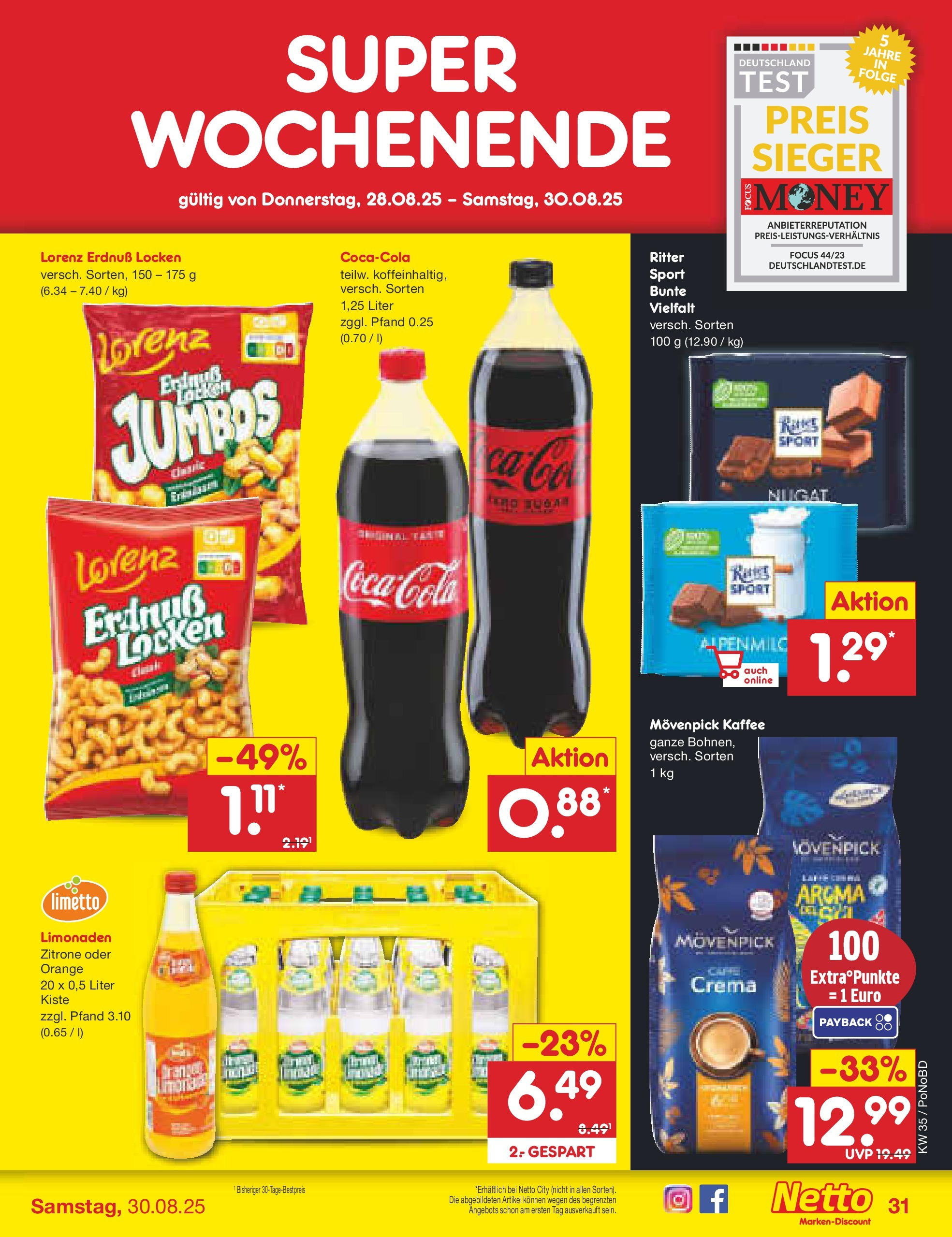 Netto Marken-Discount prospekt Selb	 (ab 24.08.2025) » Angebote | Seite: 41 | Produkte: Kaffee, Zitrone, Movenpick kaffee