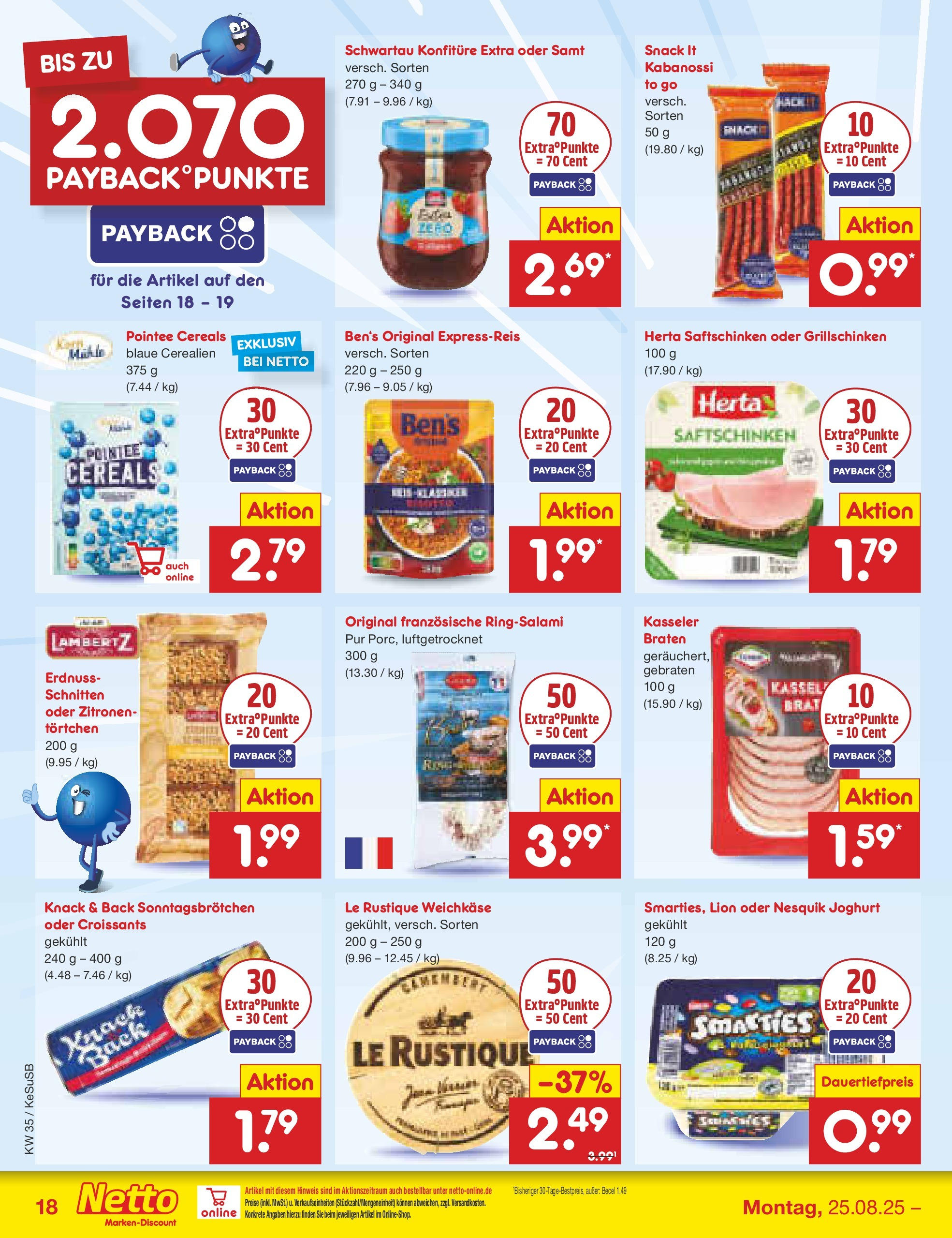 Netto Marken-Discount prospekt Kruft	 (ab 24.08.2025) » Angebote | Seite: 26 | Produkte: Nesquik, Joghurt, Smarties, Zitronen