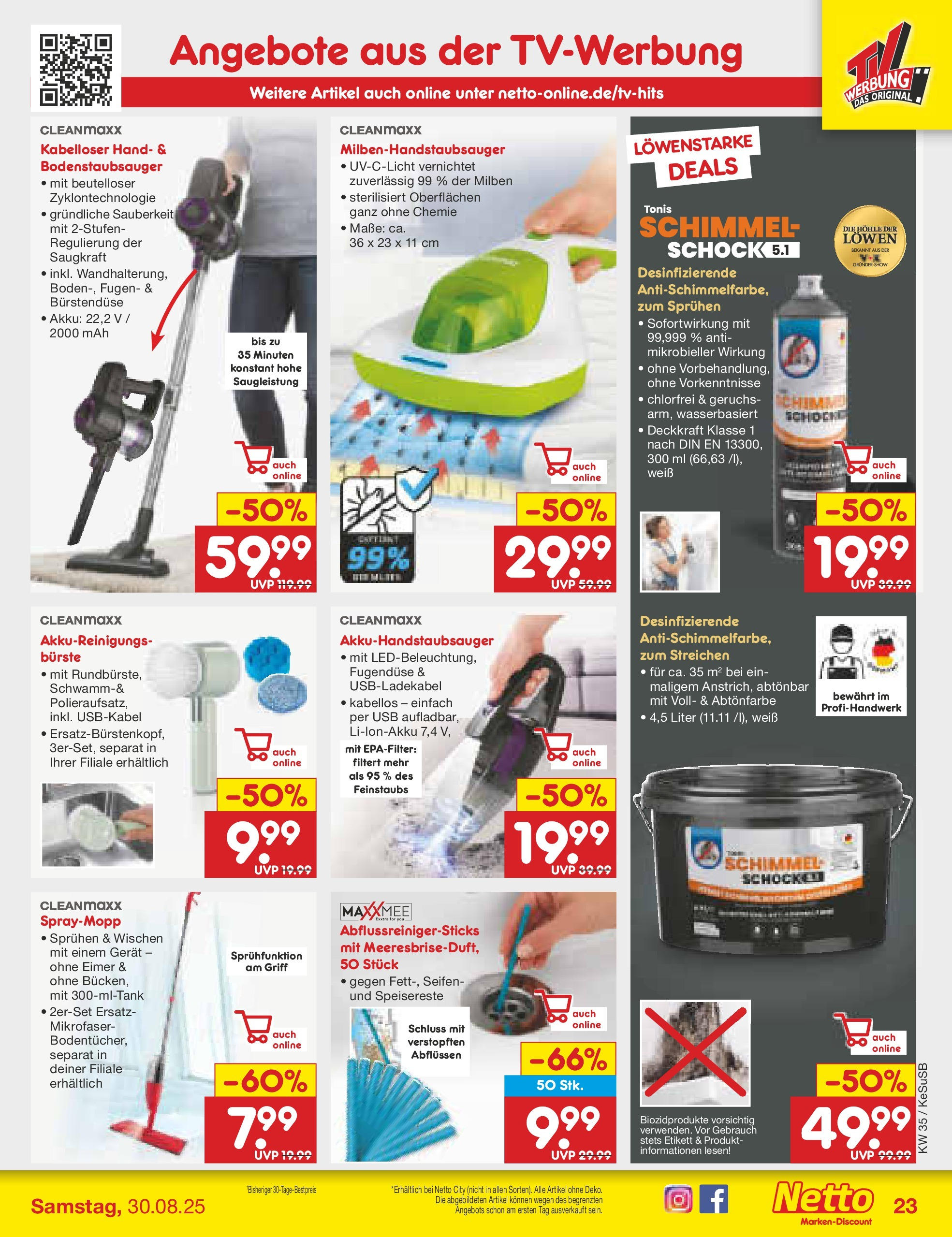 Netto Marken-Discount prospekt Kruft	 (ab 24.08.2025) » Angebote | Seite: 35 | Produkte: USB, Bürste