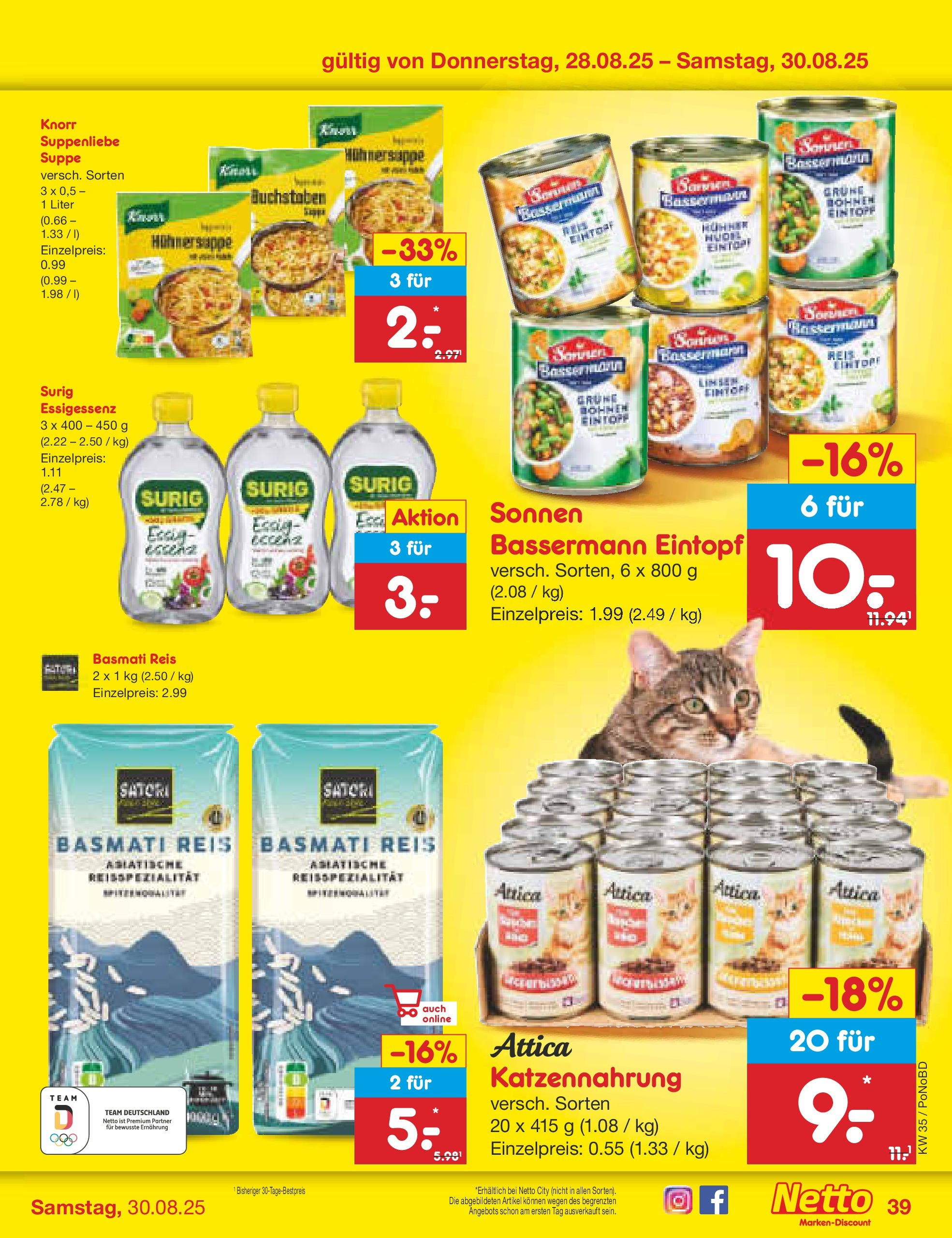 Netto Marken-Discount prospekt Selb	 (ab 24.08.2025) » Angebote | Seite: 49 | Produkte: Knorr, Reis