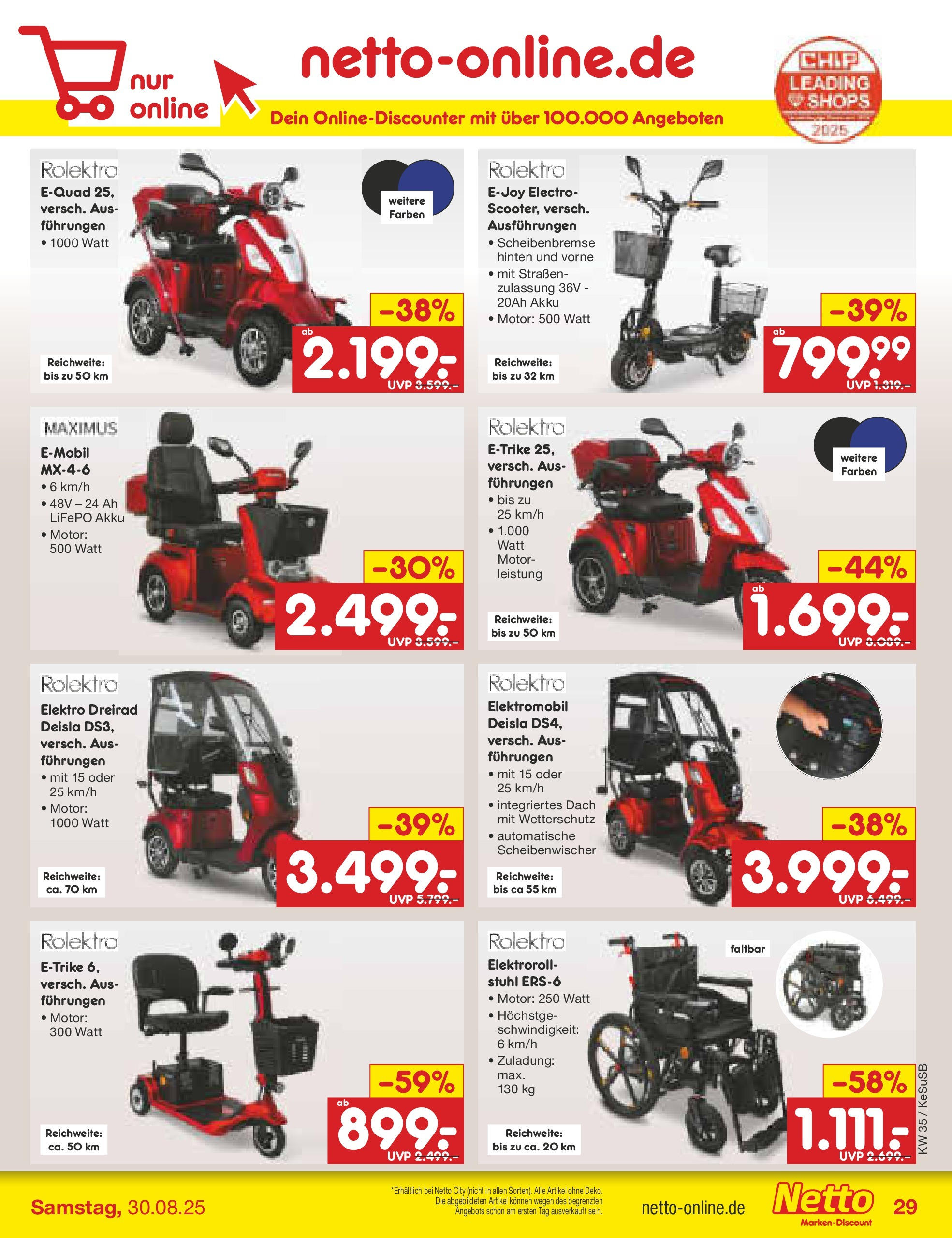 Netto Marken-Discount prospekt Kruft	 (ab 24.08.2025) » Angebote | Seite: 43 | Produkte: Stuhl