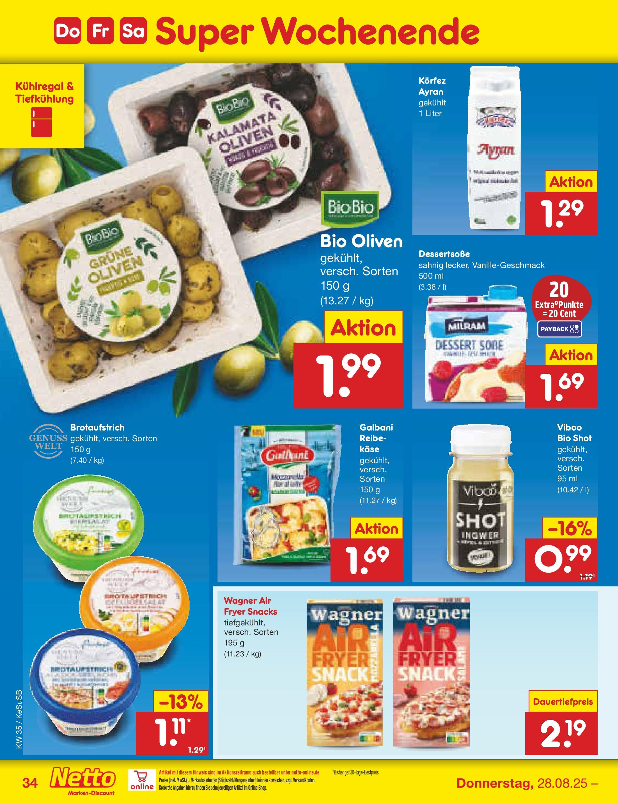 Netto Marken-Discount prospekt Kruft	 (ab 24.08.2025) » Angebote | Seite: 48 | Produkte: Käse, Milram