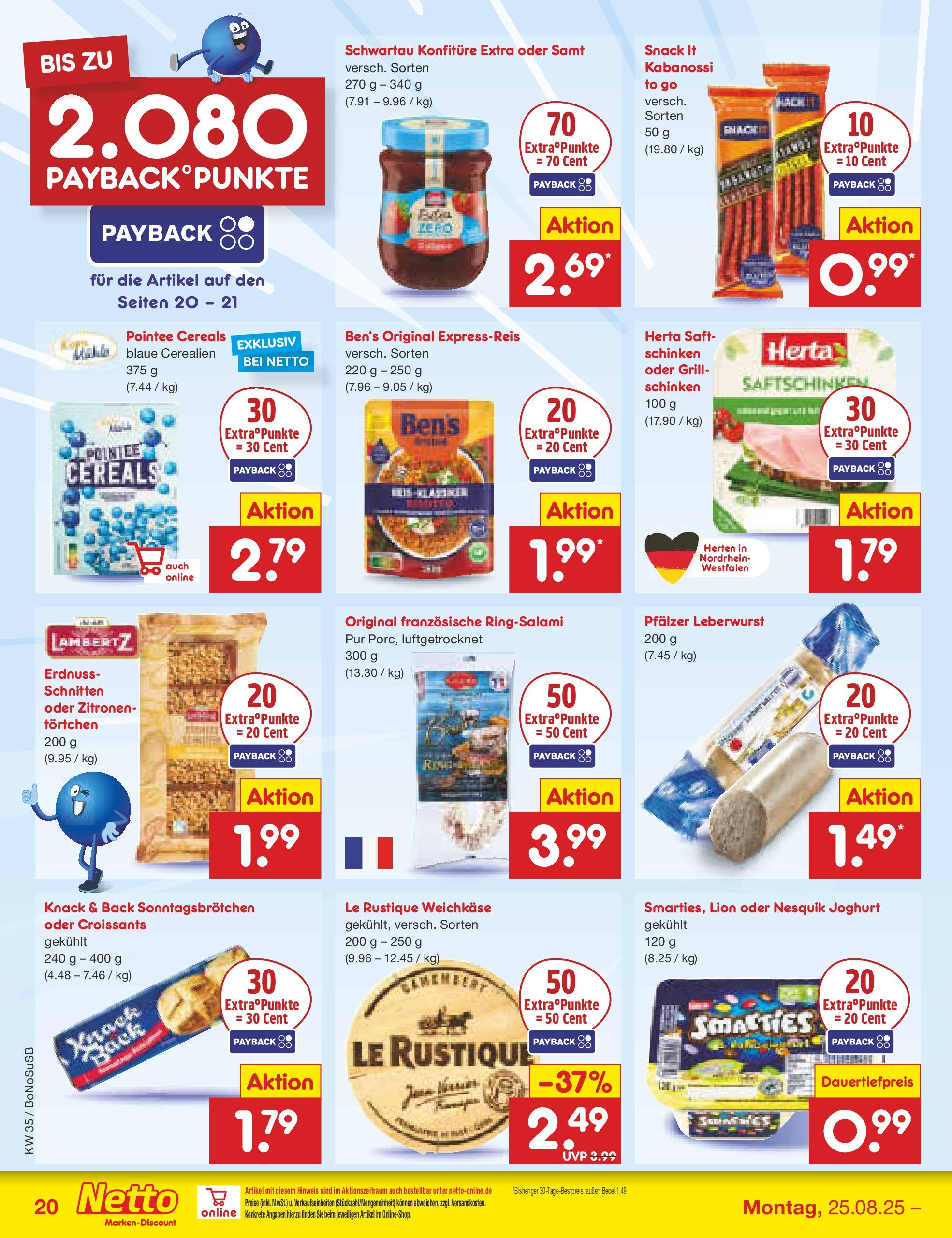Netto Marken-Discount prospekt Herne (ab 24.08.2025) » Angebote | Seite: 26 | Produkte: Nesquik, Becel, Schinken, Zitronen Netto Marken-Discount prospekt Herne (ab 24.08.2025) » Angebote | Seite: 26 | Produkte: Nesquik, Becel, Schinken, Zitronen