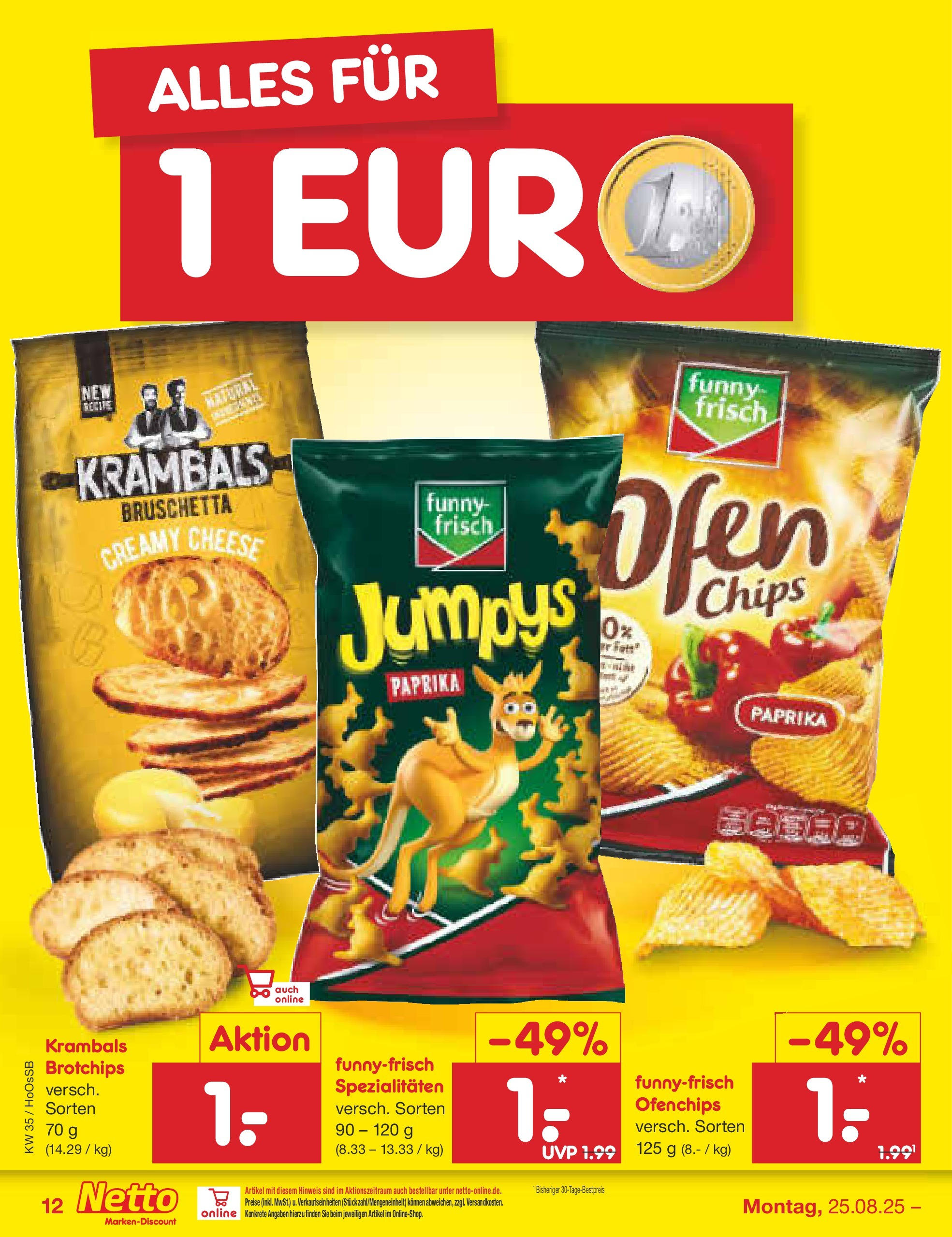 Netto Marken-Discount prospekt Wolfenbüttel	 (ab 24.08.2025) » Angebote | Seite: 18 | Produkte: Paprika, Chips