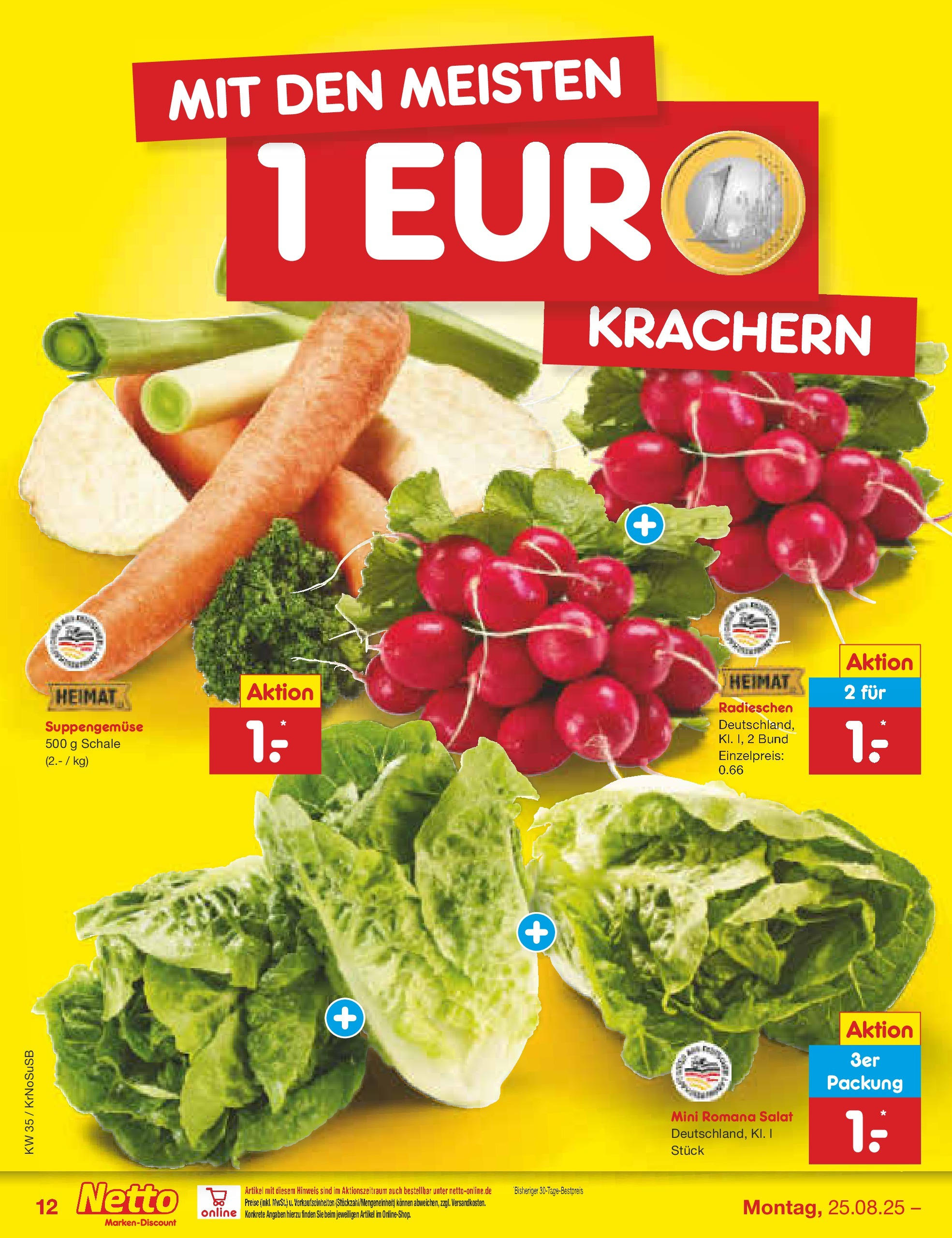 Netto Marken-Discount prospekt Jüchen	 (ab 24.08.2025) » Angebote | Seite: 18 | Produkte: Salat
