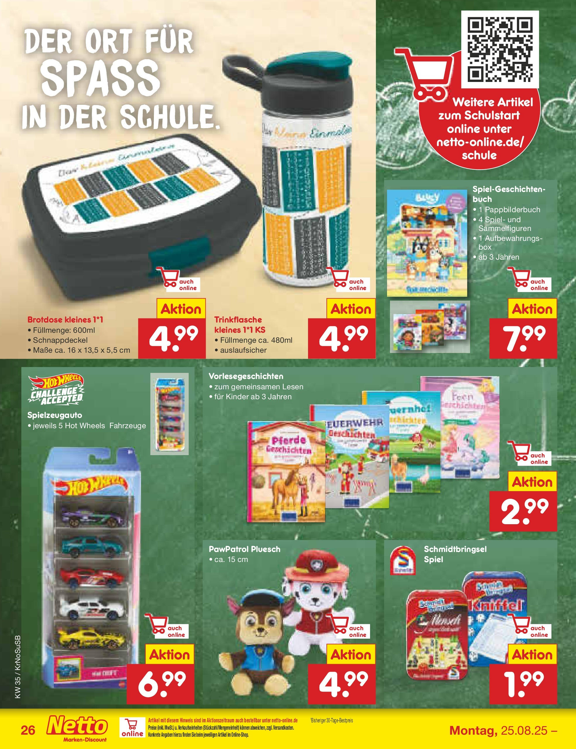 Netto Marken-Discount prospekt Jüchen	 (ab 24.08.2025) » Angebote | Seite: 38 | Produkte: Spiel