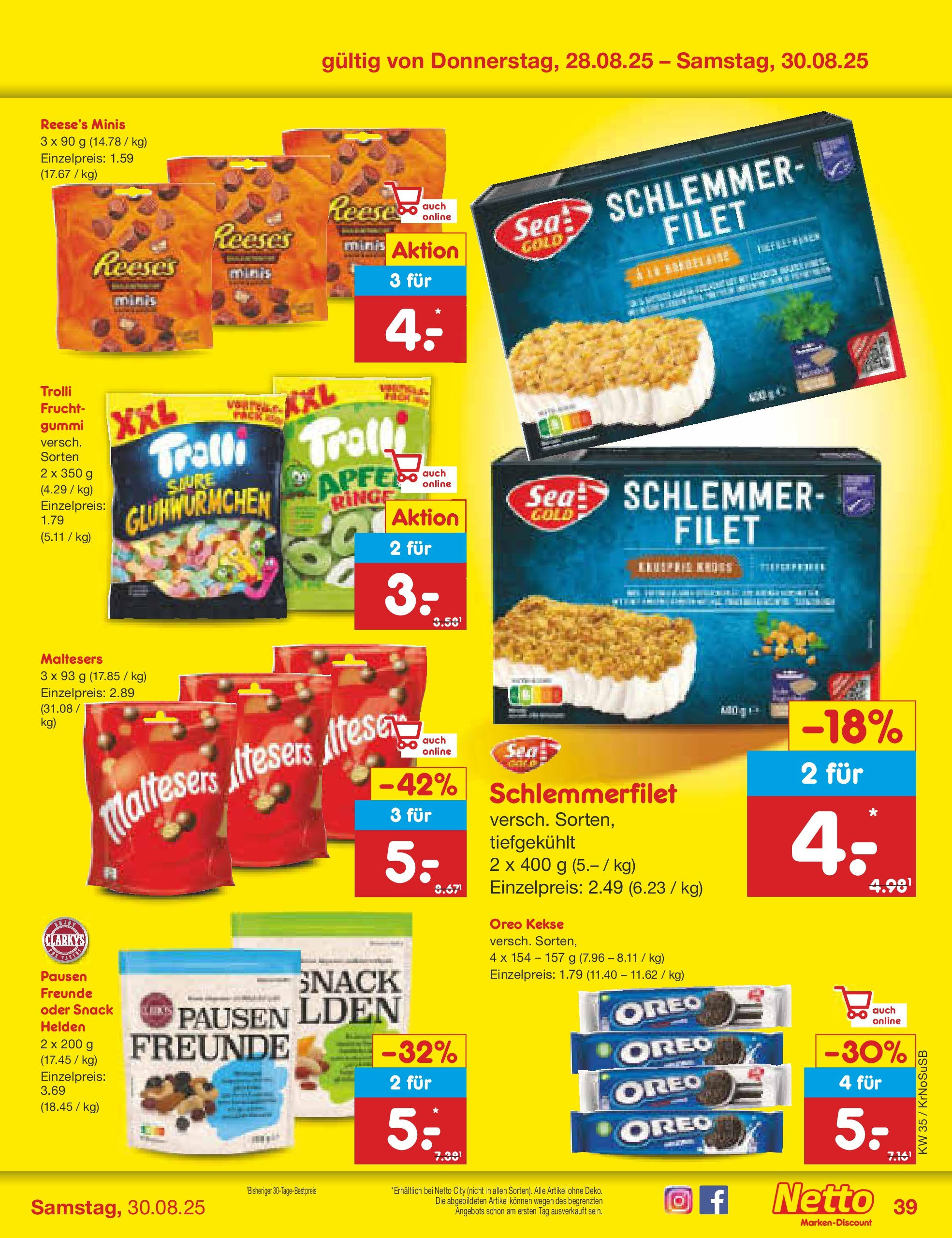 Netto Marken-Discount prospekt Jüchen	 (ab 24.08.2025) » Angebote | Seite: 55 | Produkte: Kekse