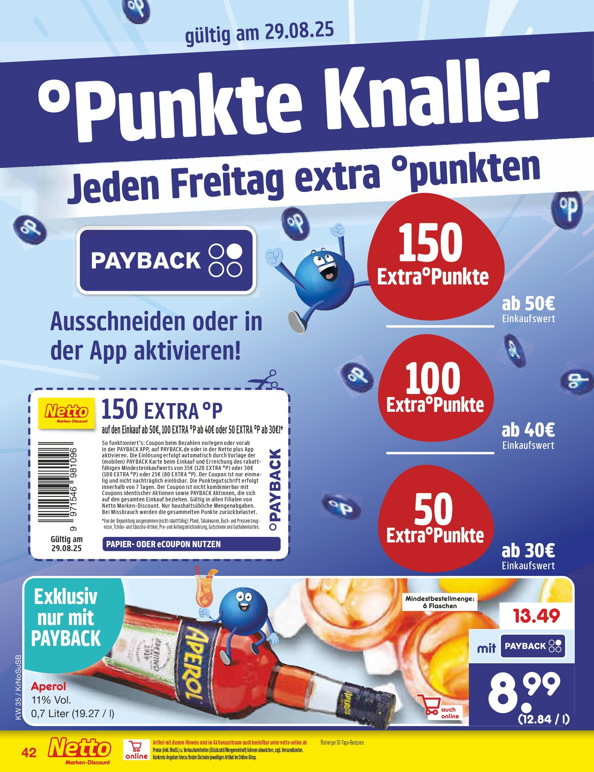 Netto Marken-Discount prospekt Jüchen	 (ab 24.08.2025) » Angebote | Seite: 62 | Produkte: Aperol