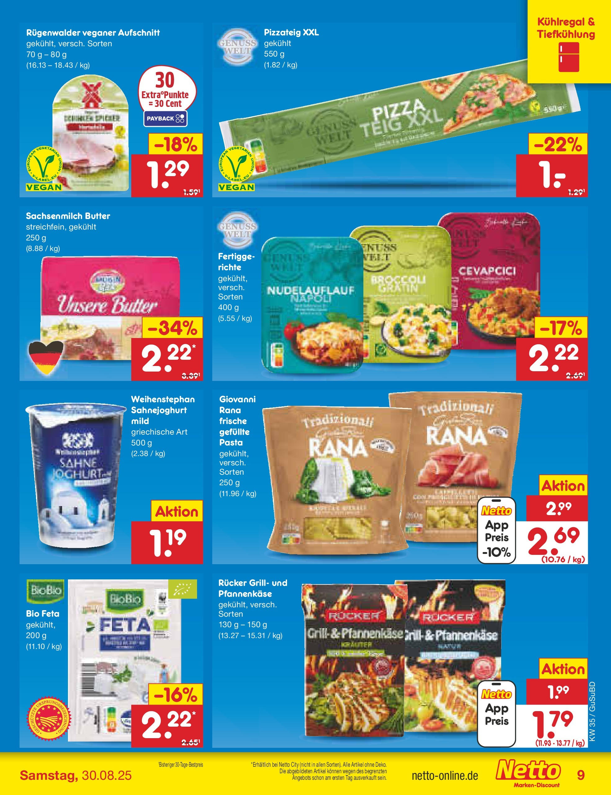 Netto Marken-Discount prospekt Glauchau	 (ab 24.08.2025) » Angebote | Seite: 15 | Produkte: Grill, Cevapcici, Pasta, Pizza