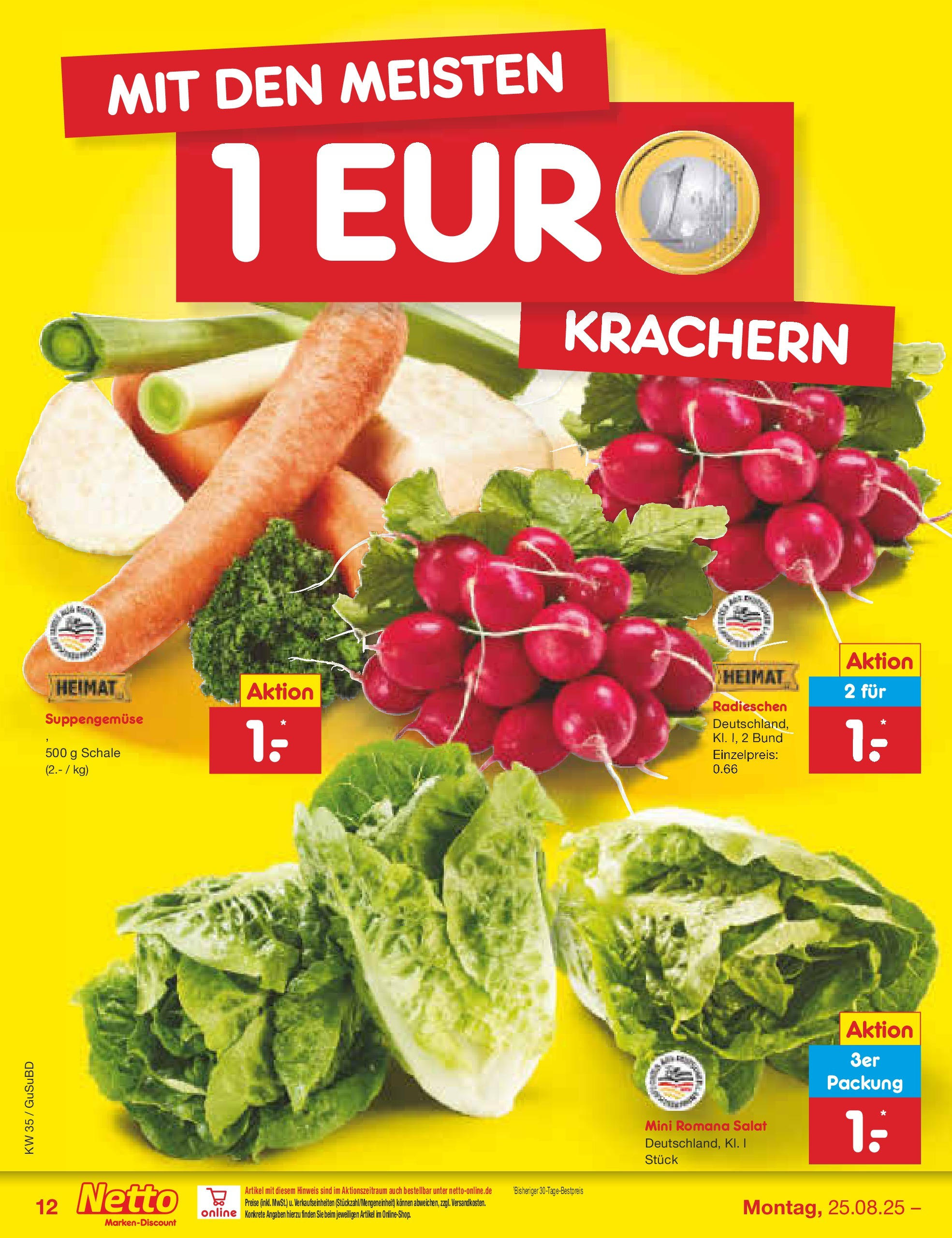 Netto Marken-Discount prospekt Glauchau	 (ab 24.08.2025) » Angebote | Seite: 18 | Produkte: Salat