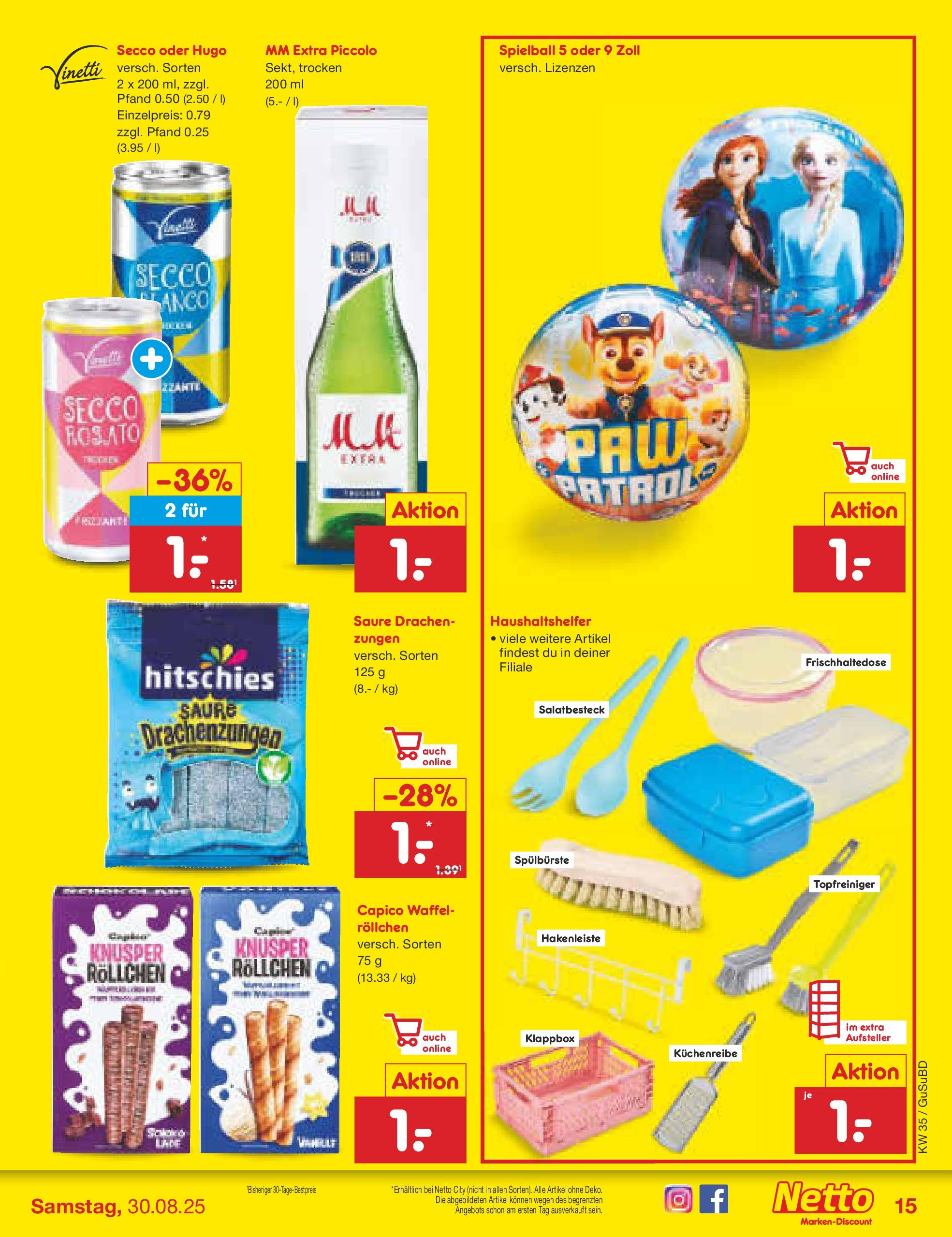 Netto Marken-Discount prospekt Glauchau	 (ab 24.08.2025) » Angebote | Seite: 21 | Produkte: Hakenleiste, Hugo