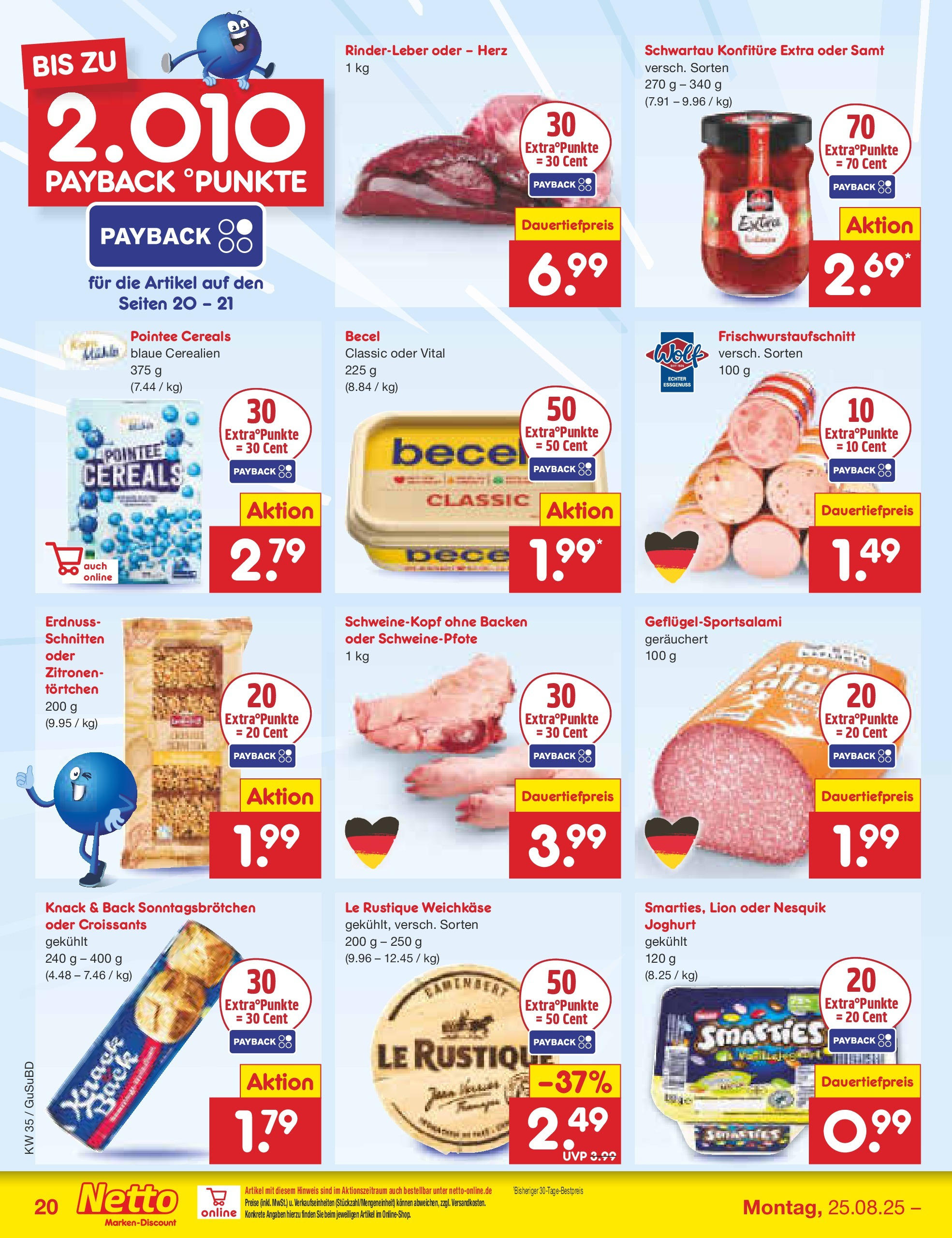 Netto Marken-Discount prospekt Glauchau	 (ab 24.08.2025) » Angebote | Seite: 28 | Produkte: Nesquik, Joghurt, Becel, Zitronen