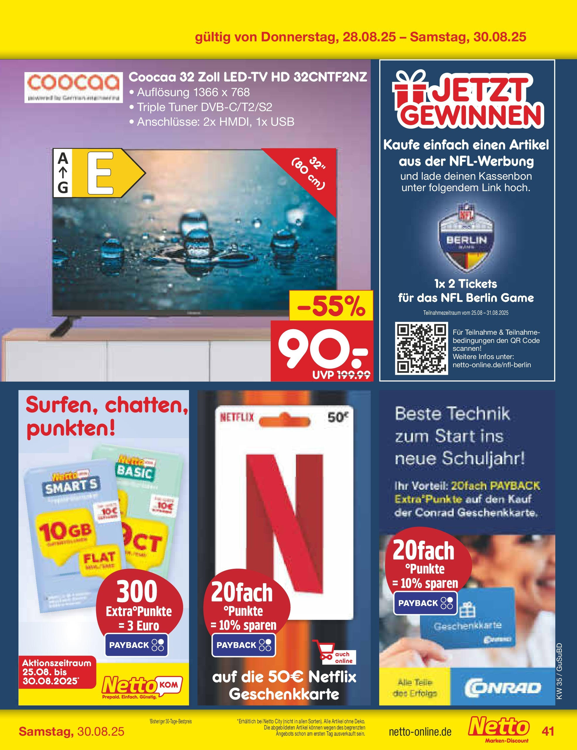 Netto Marken-Discount prospekt Glauchau	 (ab 24.08.2025) » Angebote | Seite: 59 | Produkte: USB