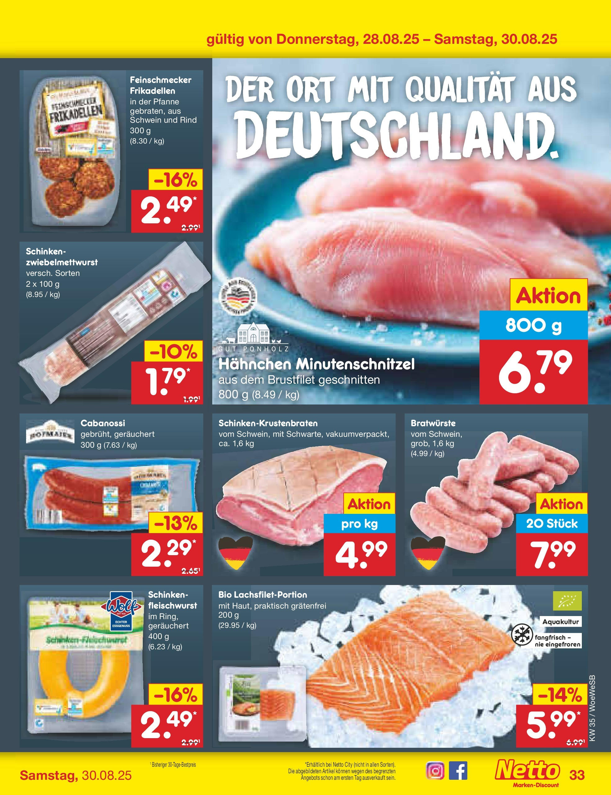 Netto Marken-Discount prospekt Katzweiler	 (ab 24.08.2025) » Angebote | Seite: 49 | Produkte: Hahnchen, Schinken
