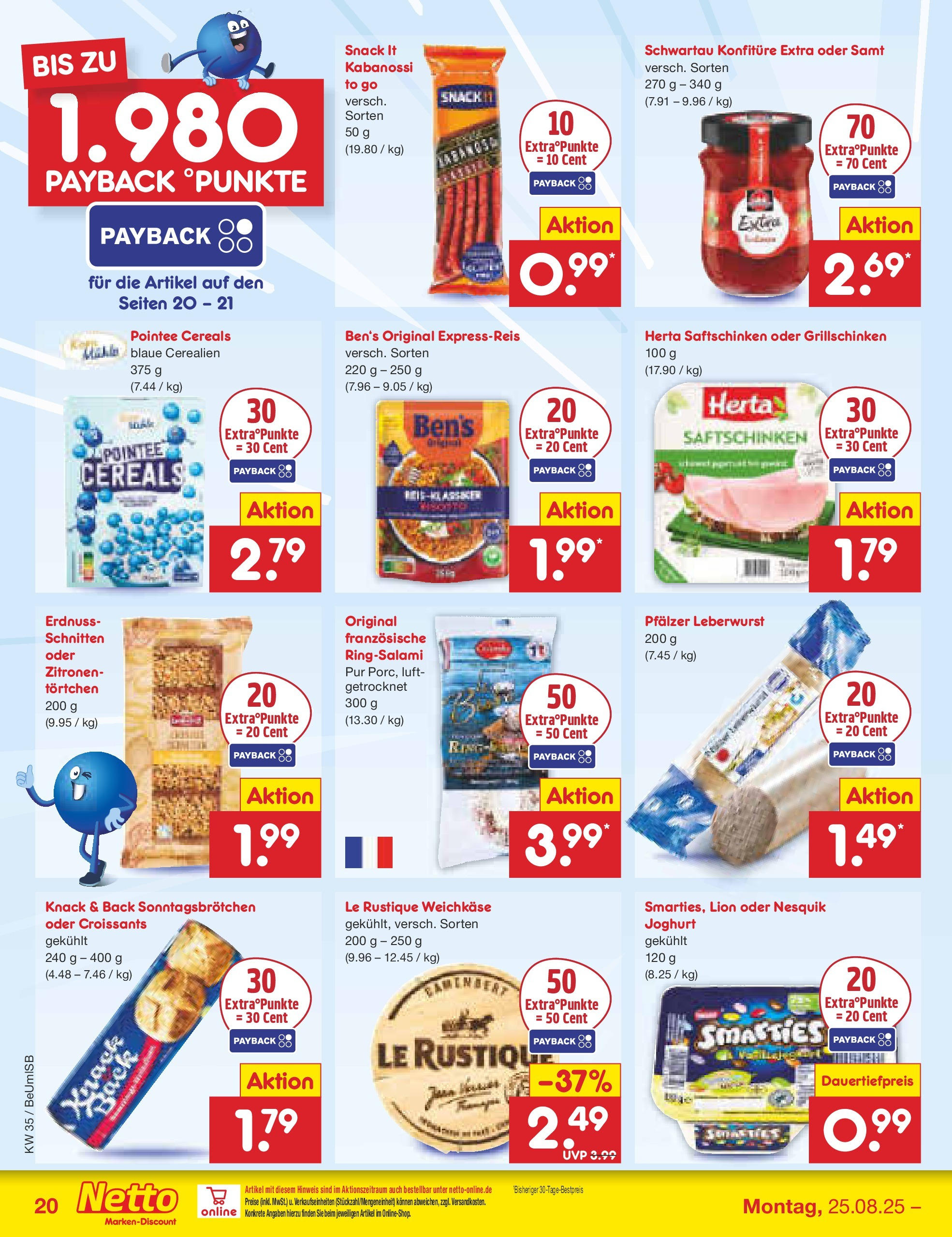 Netto Marken-Discount prospekt Kremmen	 (ab 24.08.2025) » Angebote | Seite: 26 | Produkte: Nesquik, Joghurt, Zitronen