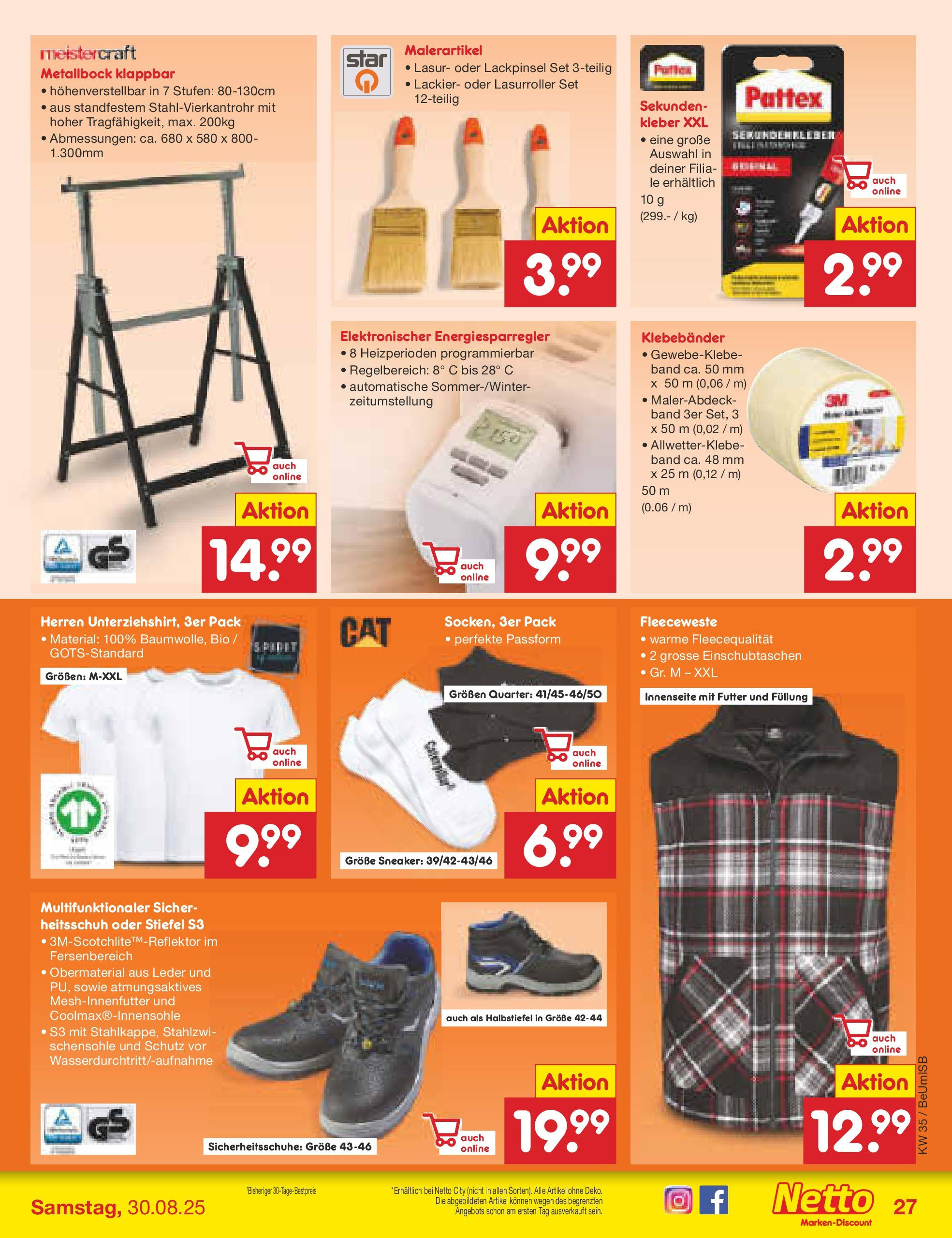 Netto Marken-Discount prospekt Kremmen	 (ab 24.08.2025) » Angebote | Seite: 35 | Produkte: Stiefel
