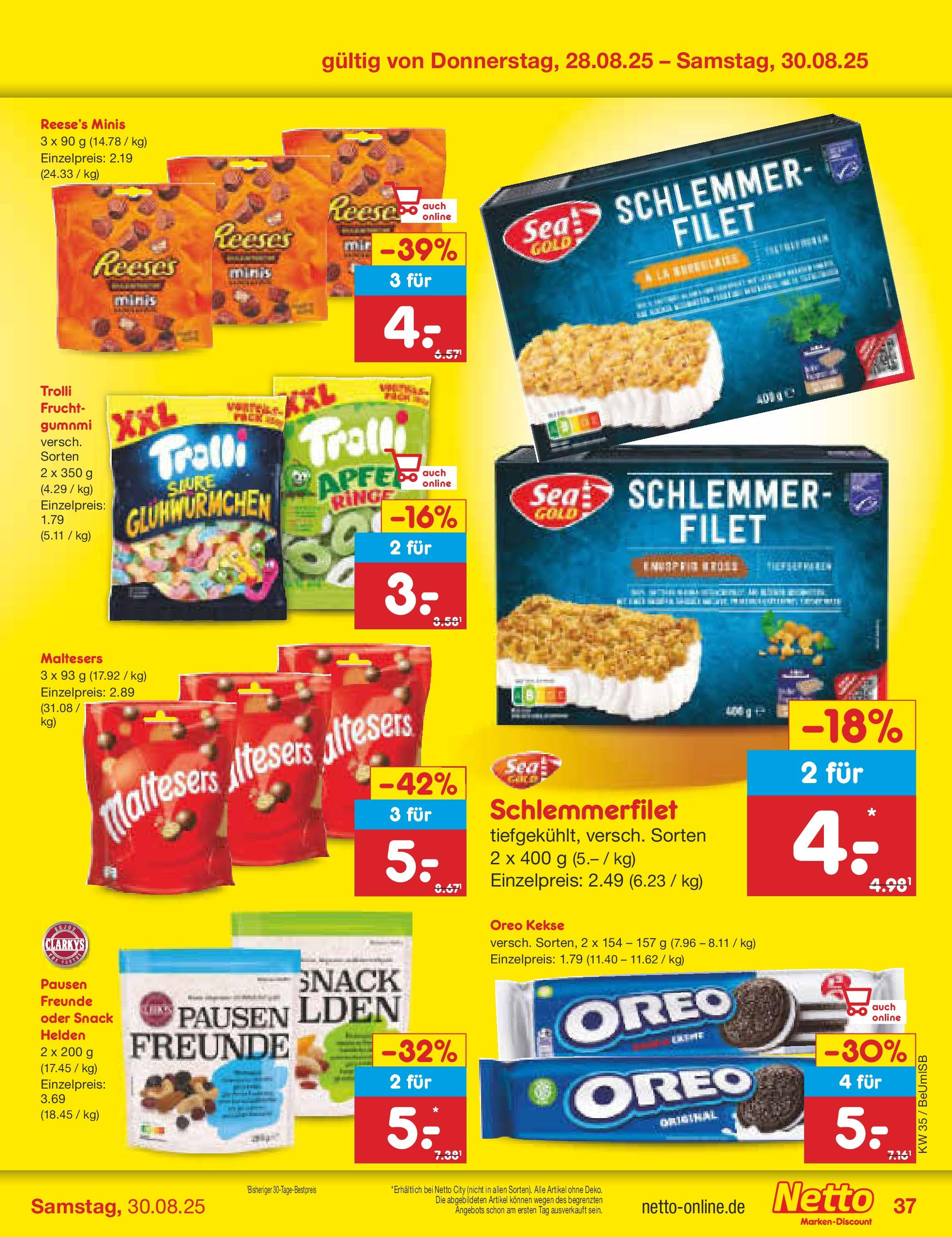 Netto Marken-Discount prospekt Kremmen	 (ab 24.08.2025) » Angebote | Seite: 47 | Produkte: Kekse