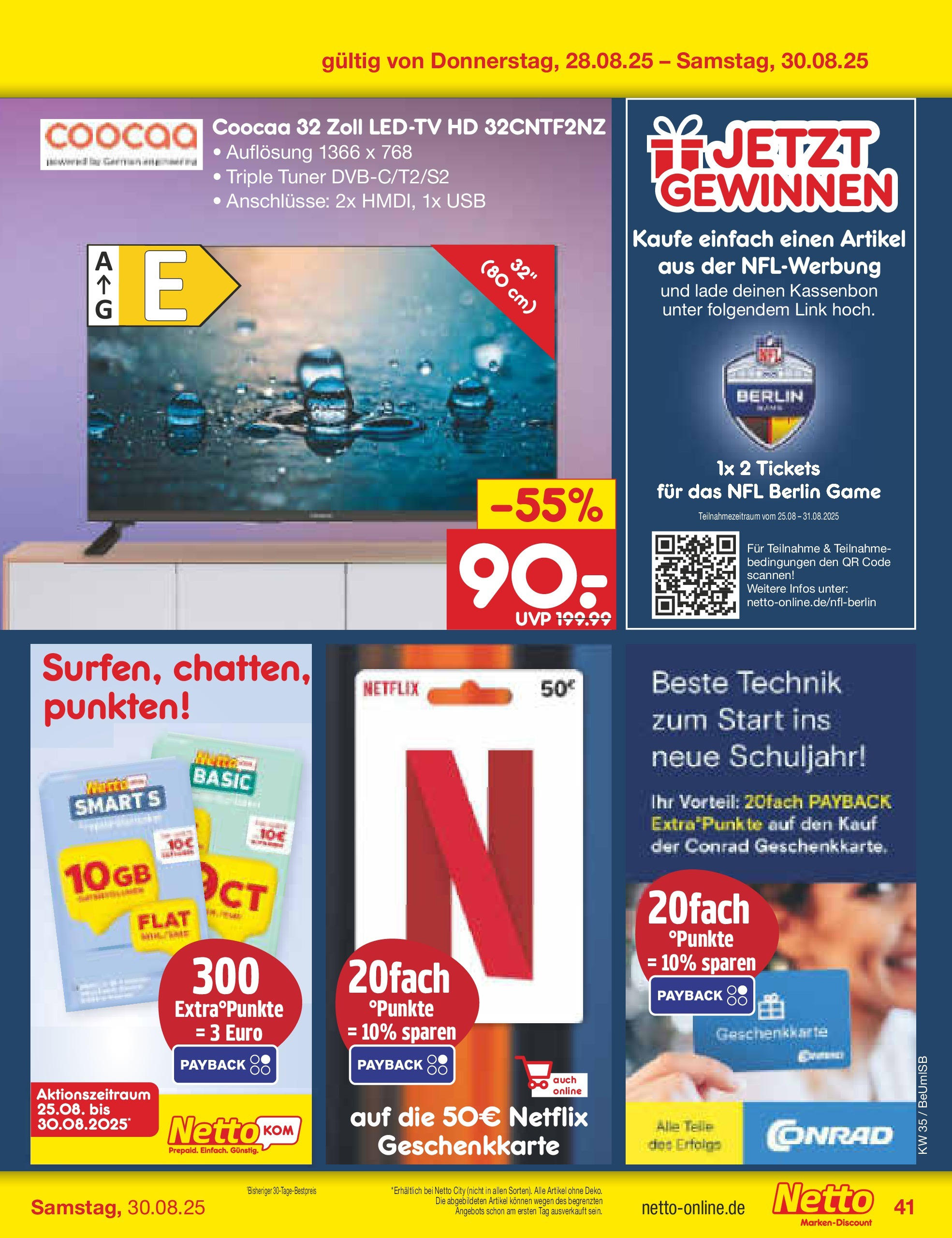 Netto Marken-Discount prospekt Kremmen	 (ab 24.08.2025) » Angebote | Seite: 53 | Produkte: USB