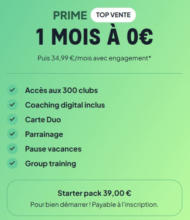 1 MOIS À 0€