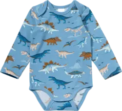 ALANA Body Langarm Pro Climate mit Dino-Muster, blau, Gr. 74/80