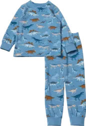 ALANA Schlafanzug Pro Climate mit Dino-Muster, blau, Gr. 122/128
