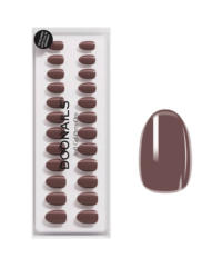 Doonails Künstliche Nägel, Soft Gel Press Ons Cafe Noir