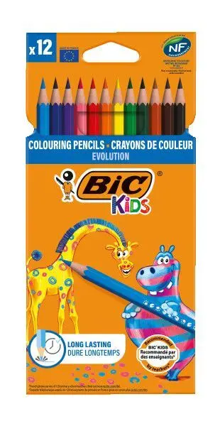 BIC Цветни моливи Kids Evolution