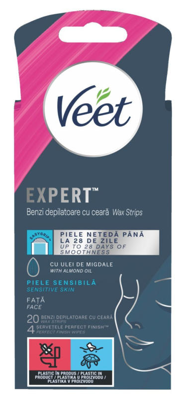 VEET Епилиращи ленти лице Sensitive