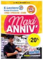 E.Leclerc ANNIVERSAIRE #1 - au 30.08.2025