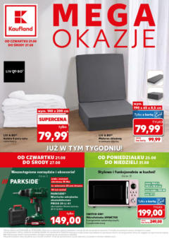 Pogląd gazetki "Mega okazje" ze sklepu Kaufland ważnej od 21.08.2025