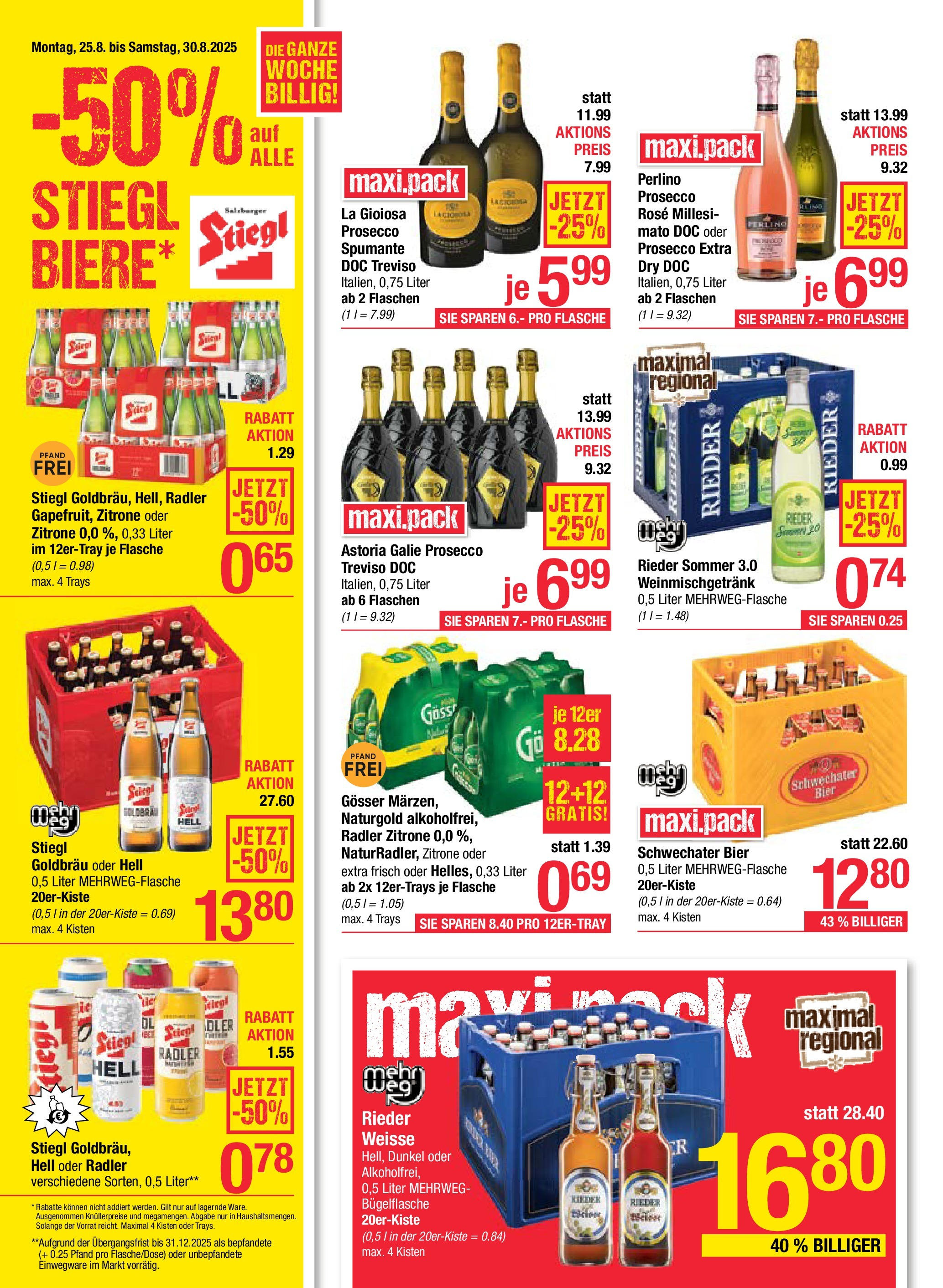 Maximarkt Haid, Linz (25.08.2025) || Aktuelle Angebote | Seite: 14 | Produkte: Zitrone, Bier Maximarkt Haid, Linz von 25.08.2025 - Aktuelle Angebote | Seite: 14 | Produkte: Zitrone, Bier