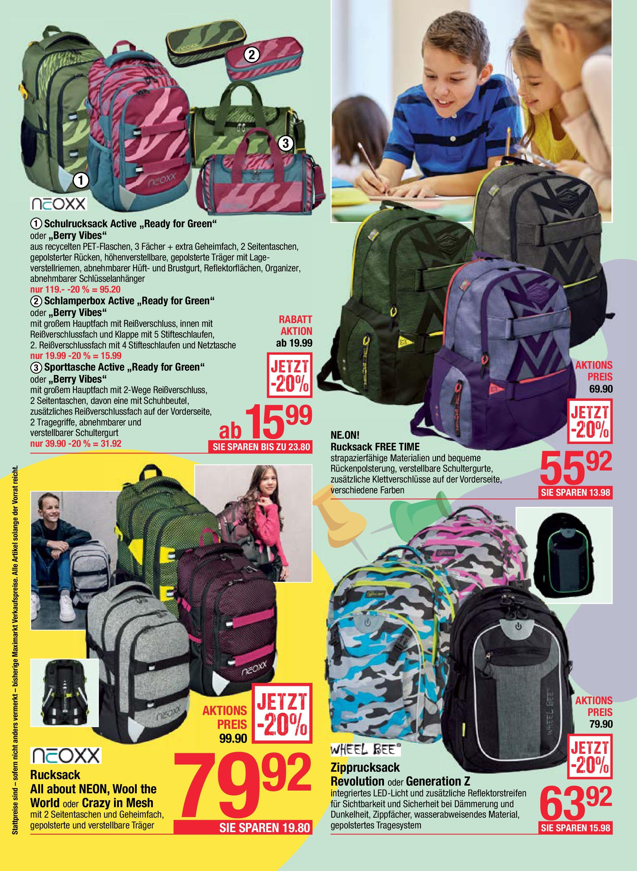Maximarkt  Alles für die Schule Haid, Anif,  Linz von 25.08.2025 - Aktuelle Angebote | Seite: 2 | Produkte: Rucksack