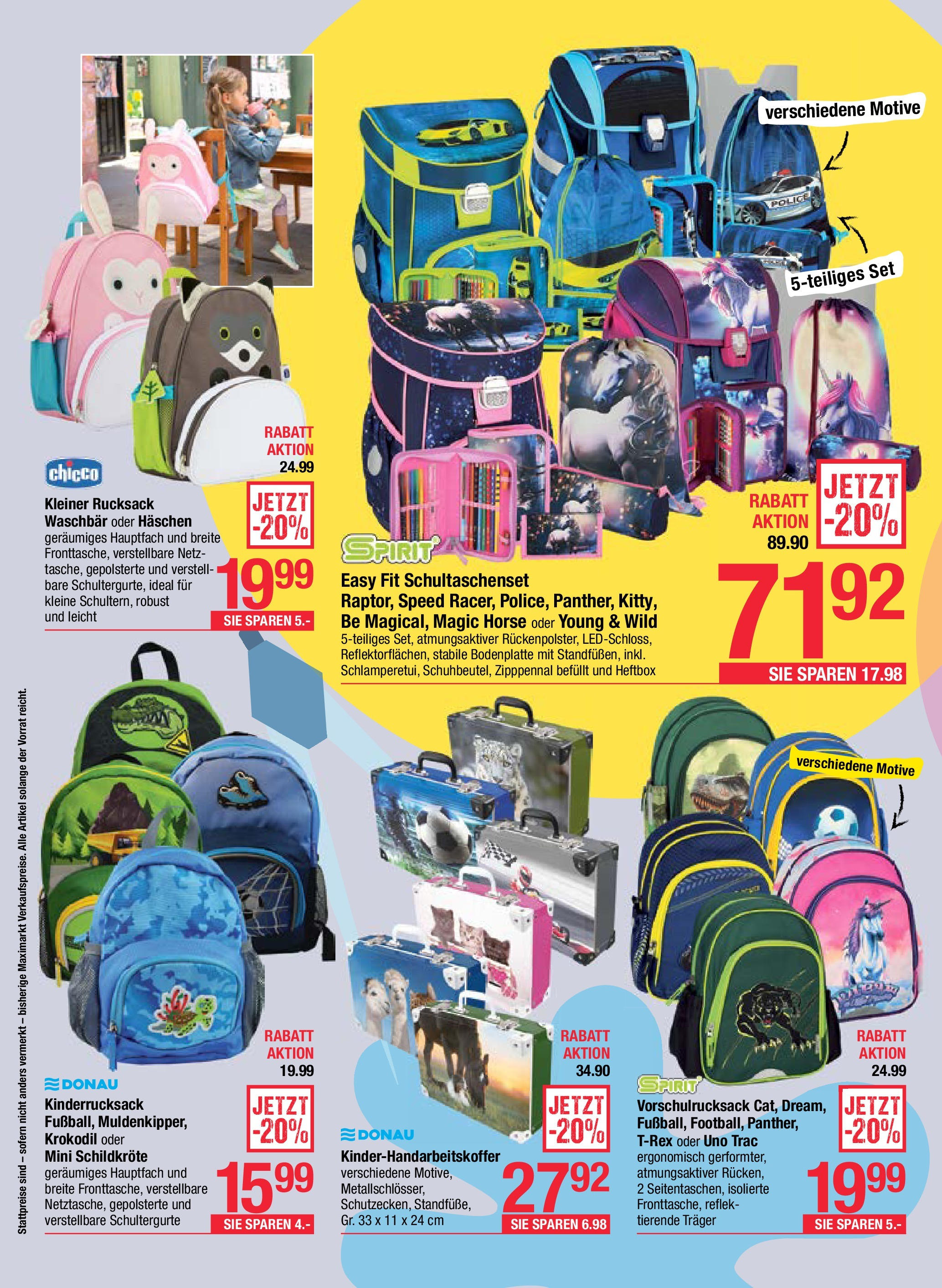 Maximarkt  Alles für die Schule Haid, Anif,  Linz von 25.08.2025 - Aktuelle Angebote | Seite: 4 | Produkte: Rucksack