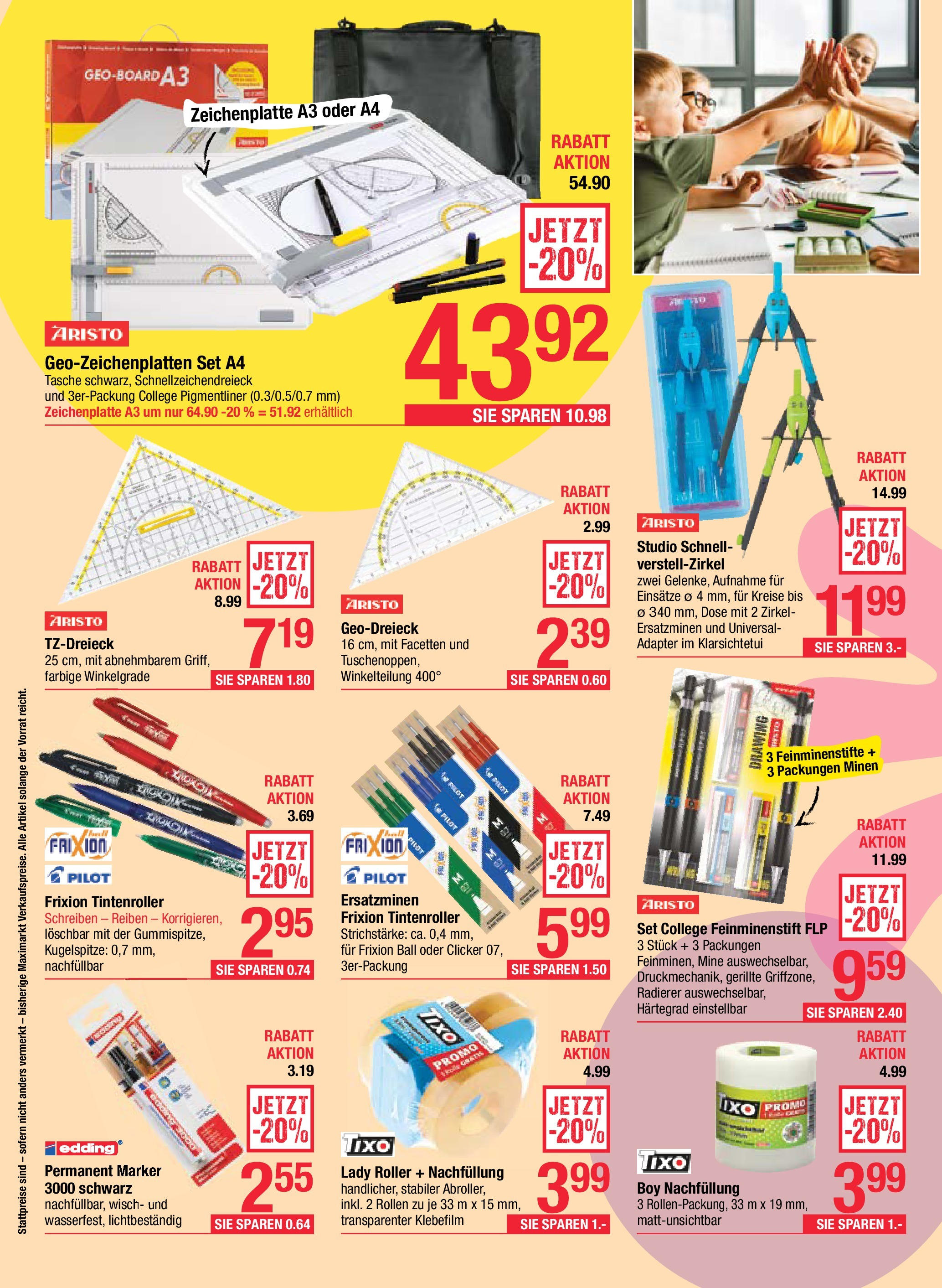 Maximarkt  Alles für die Schule Haid, Anif,  Linz von 25.08.2025 - Aktuelle Angebote | Seite: 14 | Produkte: Tasche, Adapter