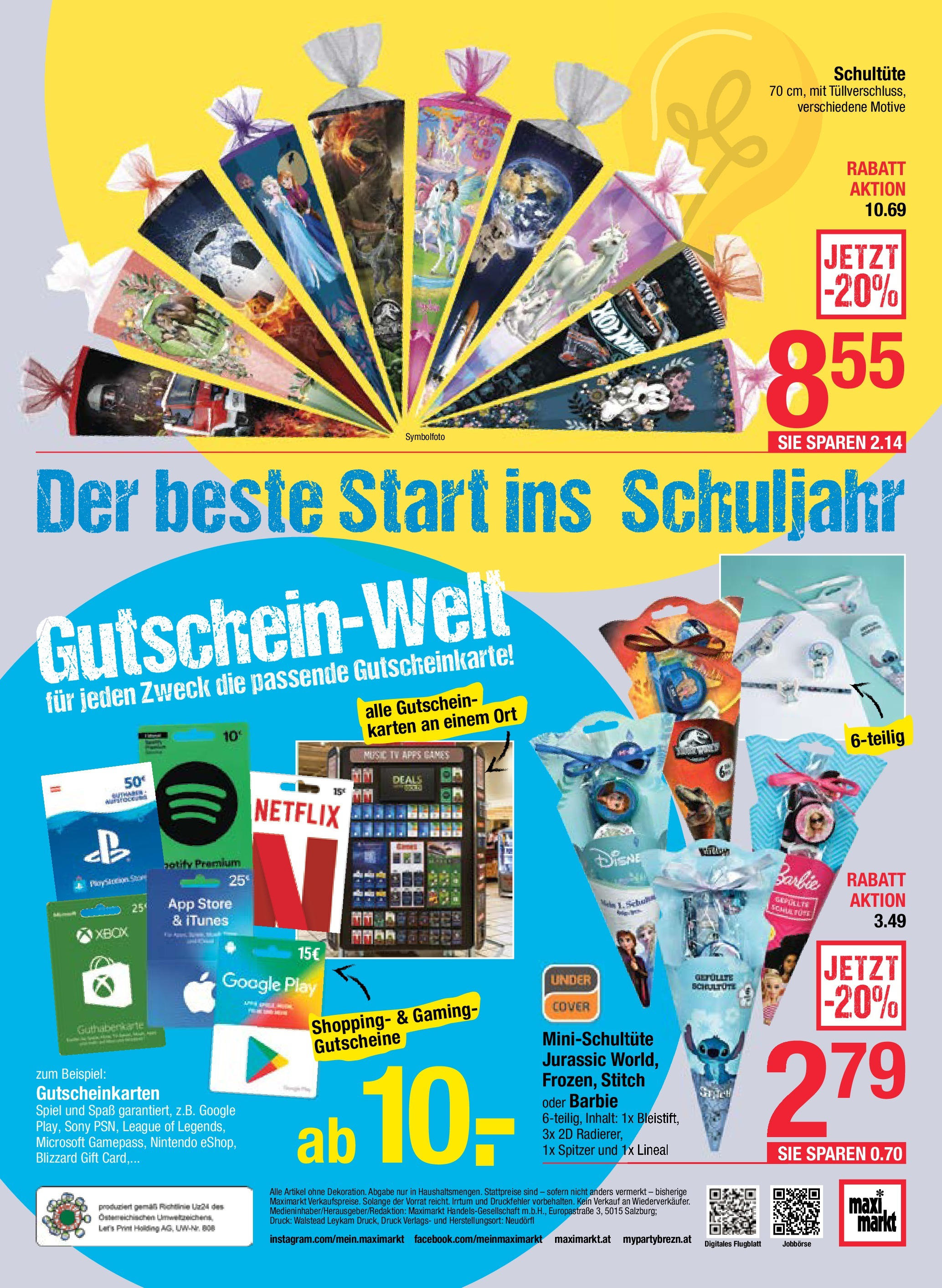 Maximarkt  Alles für die Schule Haid, Anif,  Linz von 25.08.2025 - Aktuelle Angebote | Seite: 20 | Produkte: Xbox, Spiel